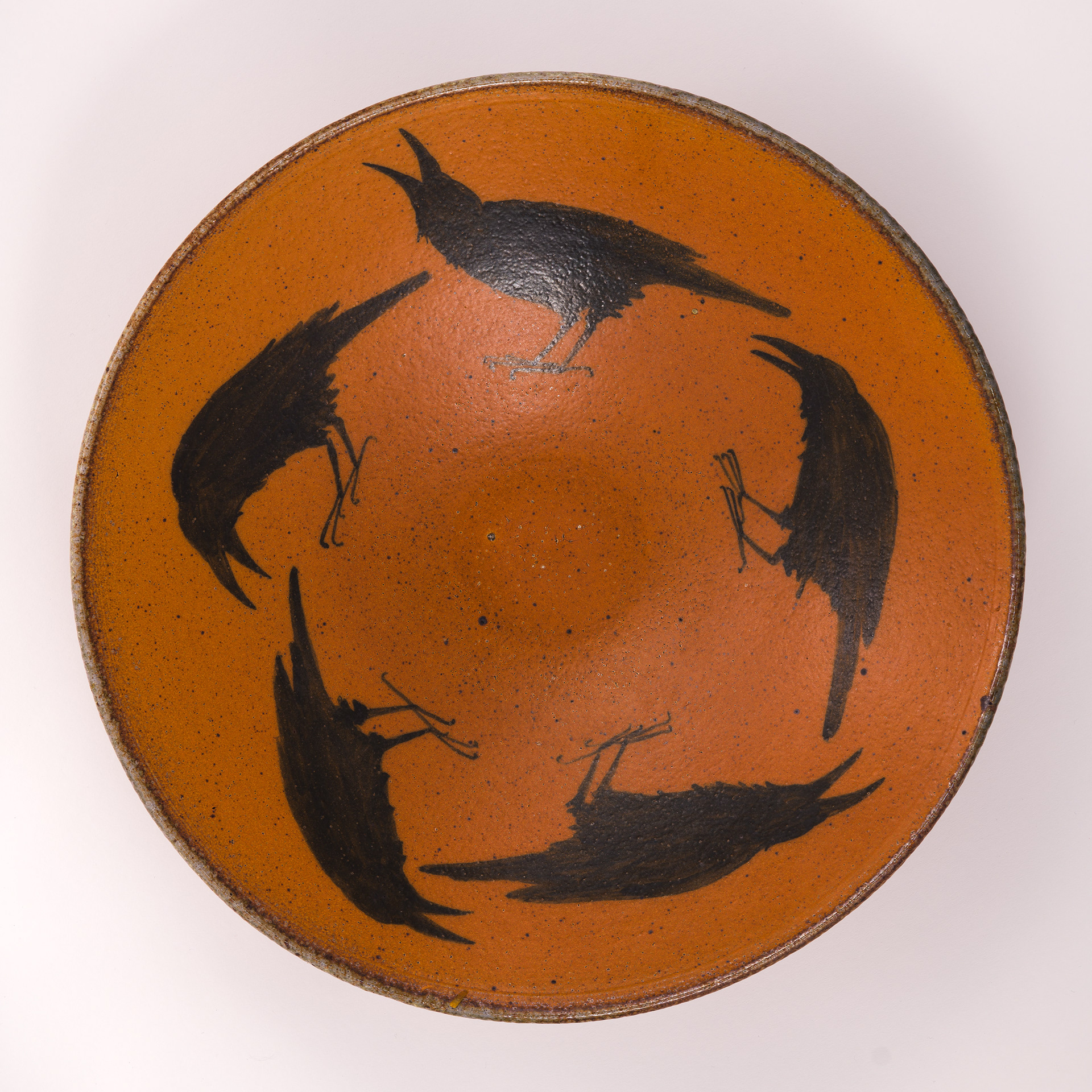 Raven Bowl, Soda fired Stoneware