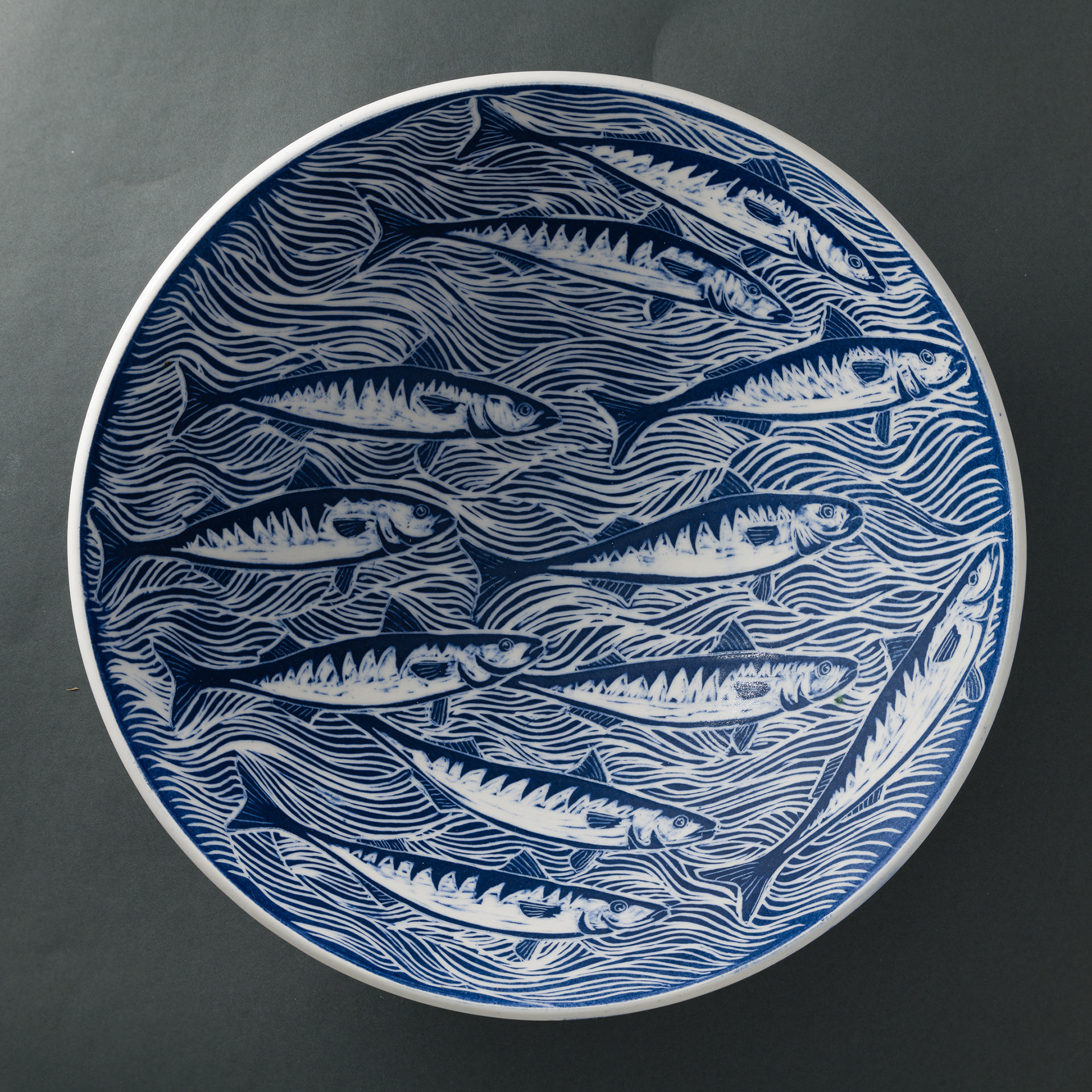 Mackerel Bowl 13" x4.5"