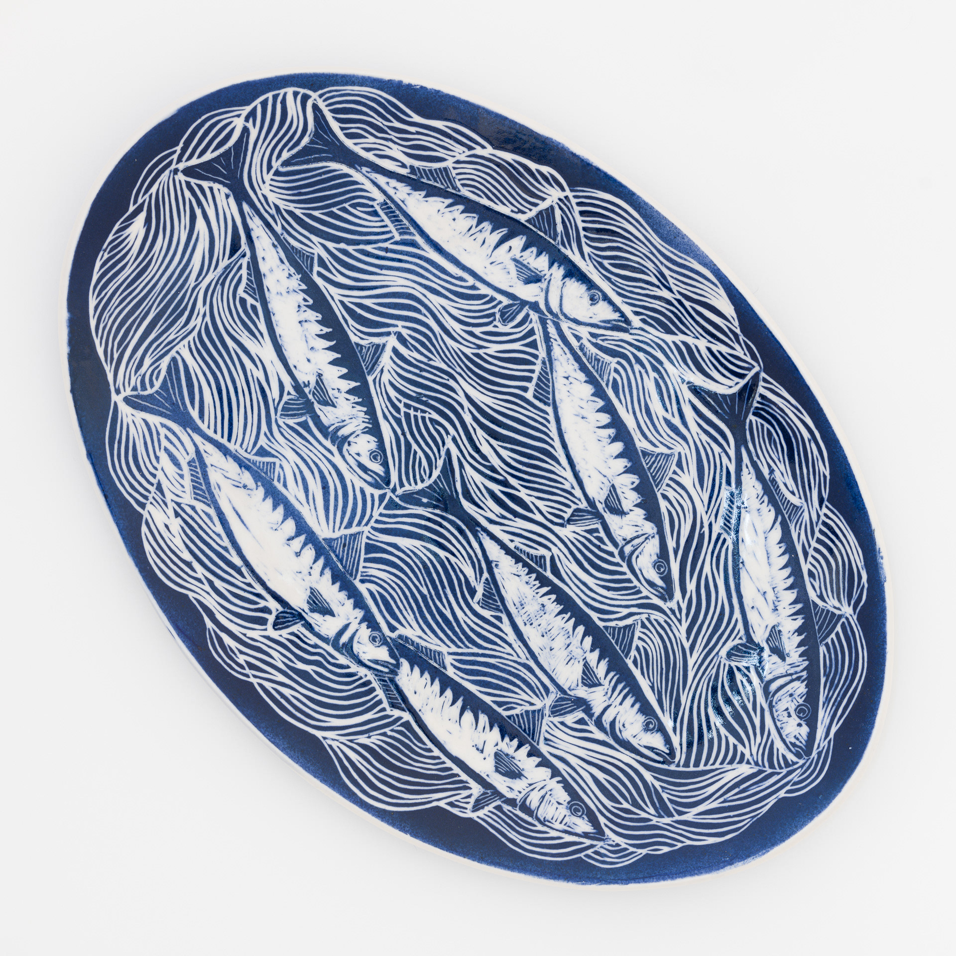 Mackerel Platter 15.5 x 10"  ((sold))