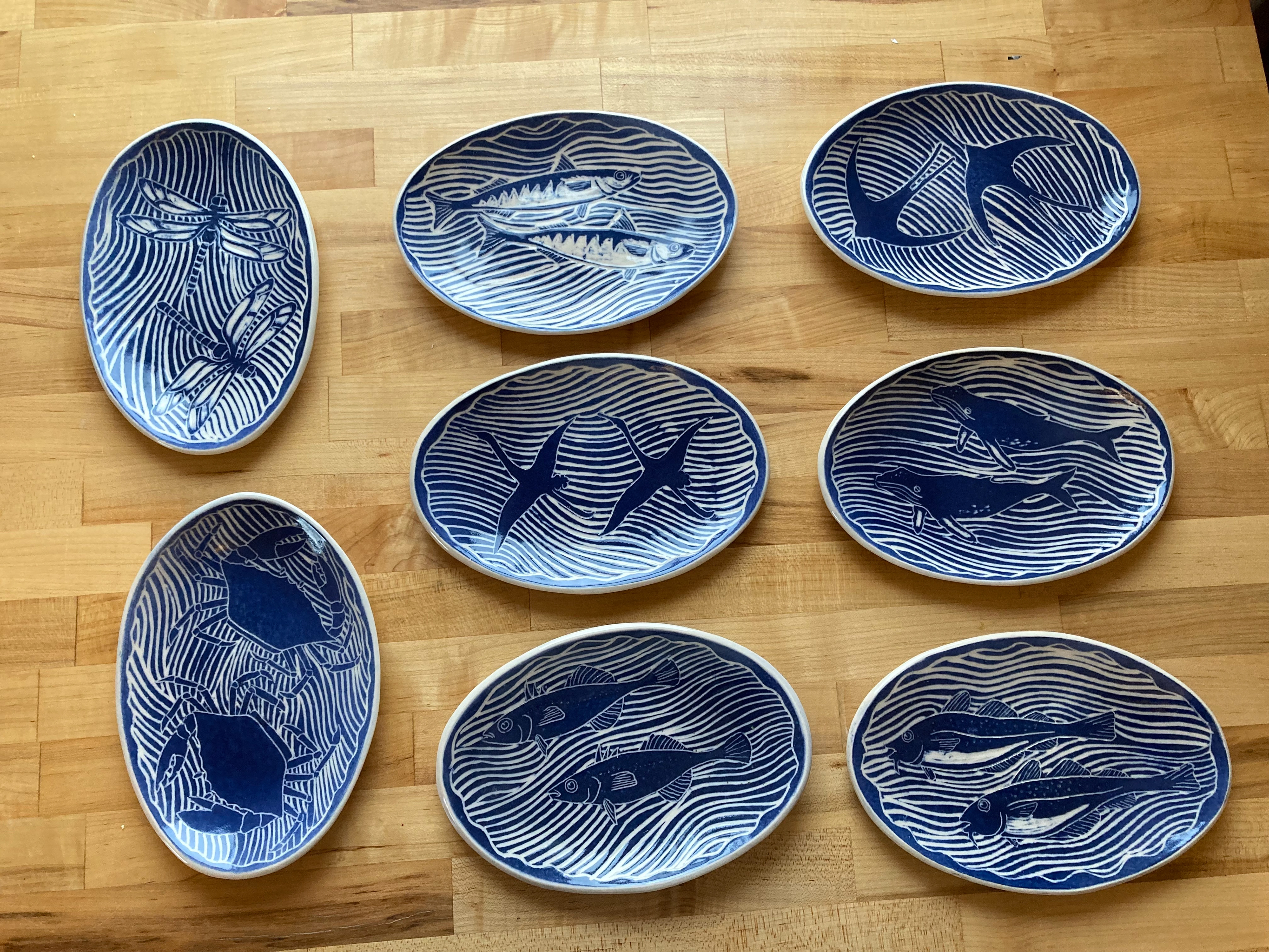 Small trays 9" x 6" (sold)