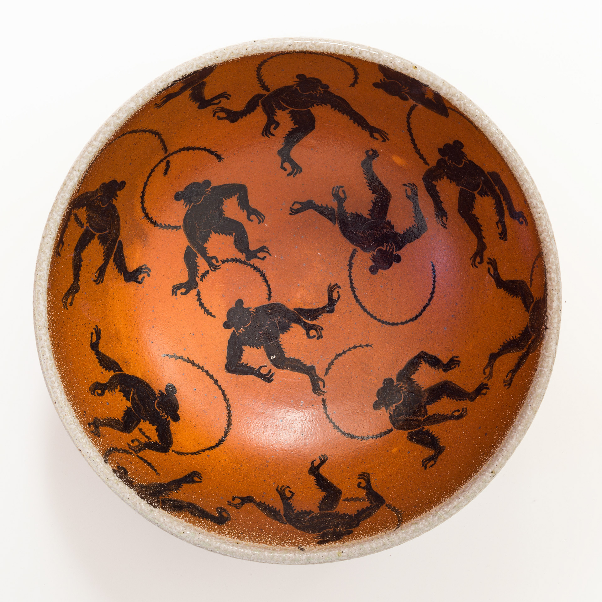 Monkey Bowl, Soda fired Stoneware