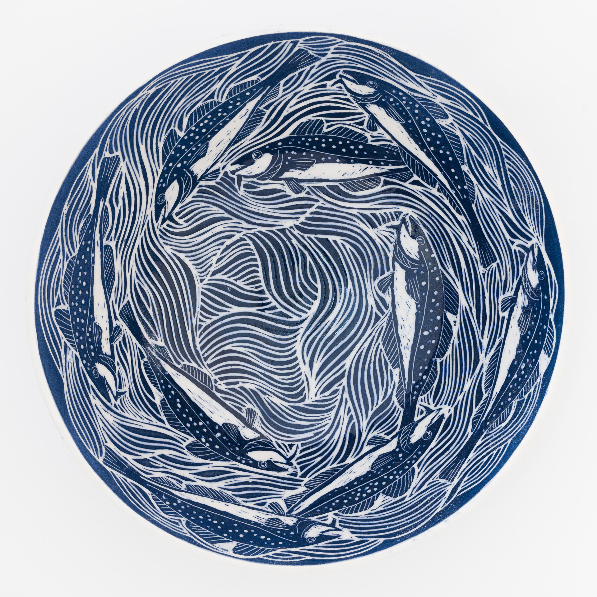 Cod Bowl 12 x 4.75" Porcelain 