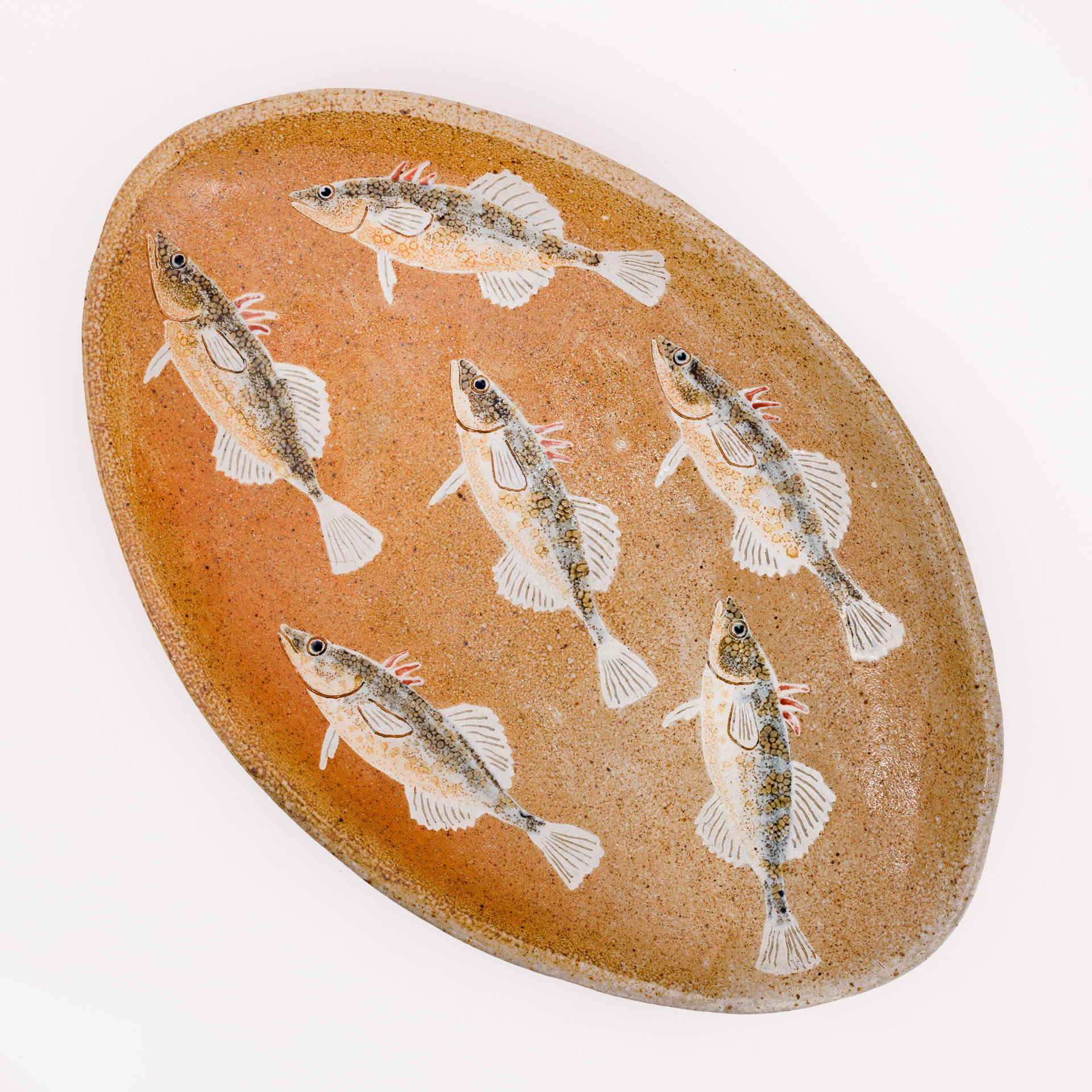 Stickleback Tray, Soda Fired Stoneware