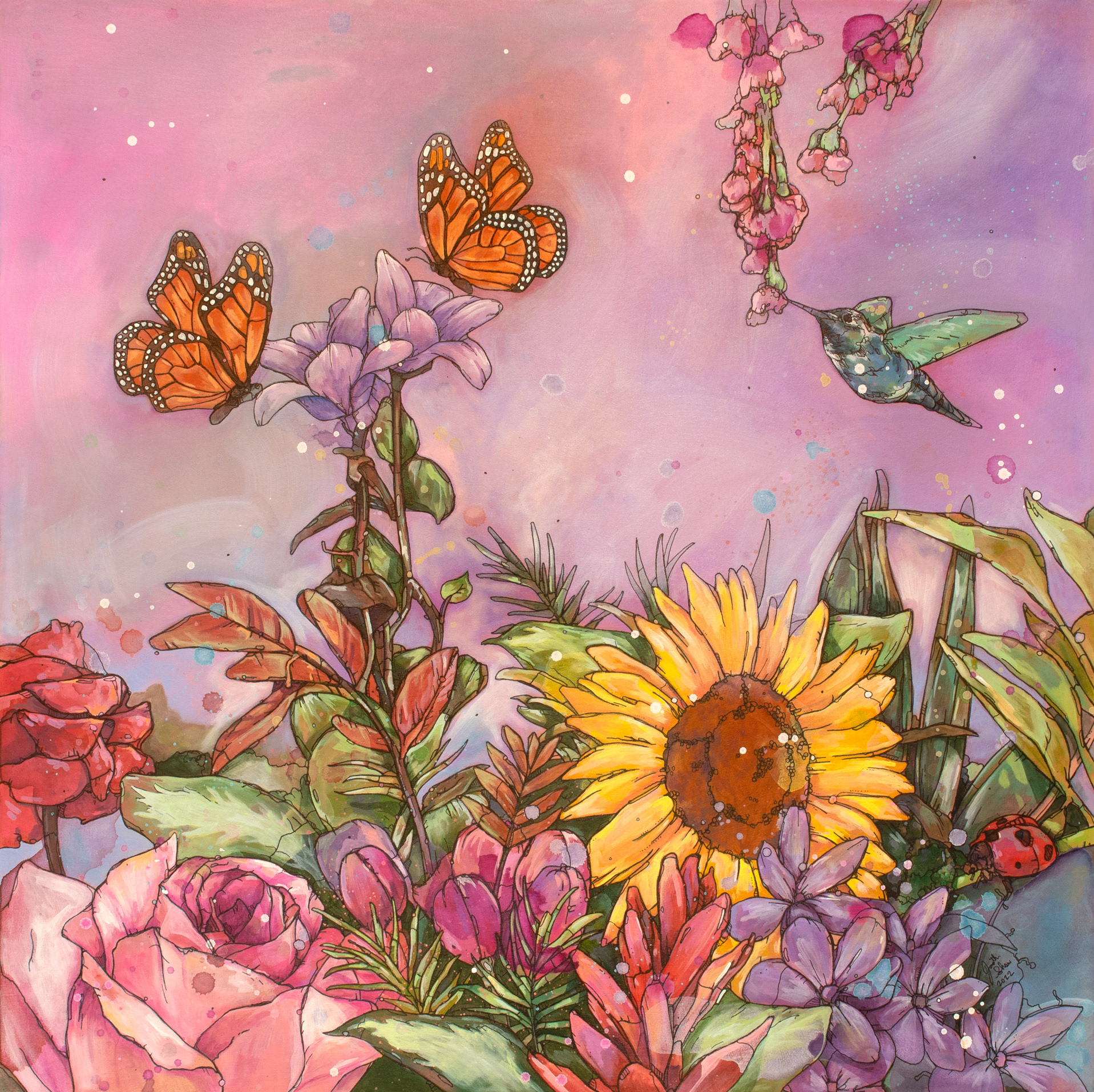 "Bloom", 24" x 24"