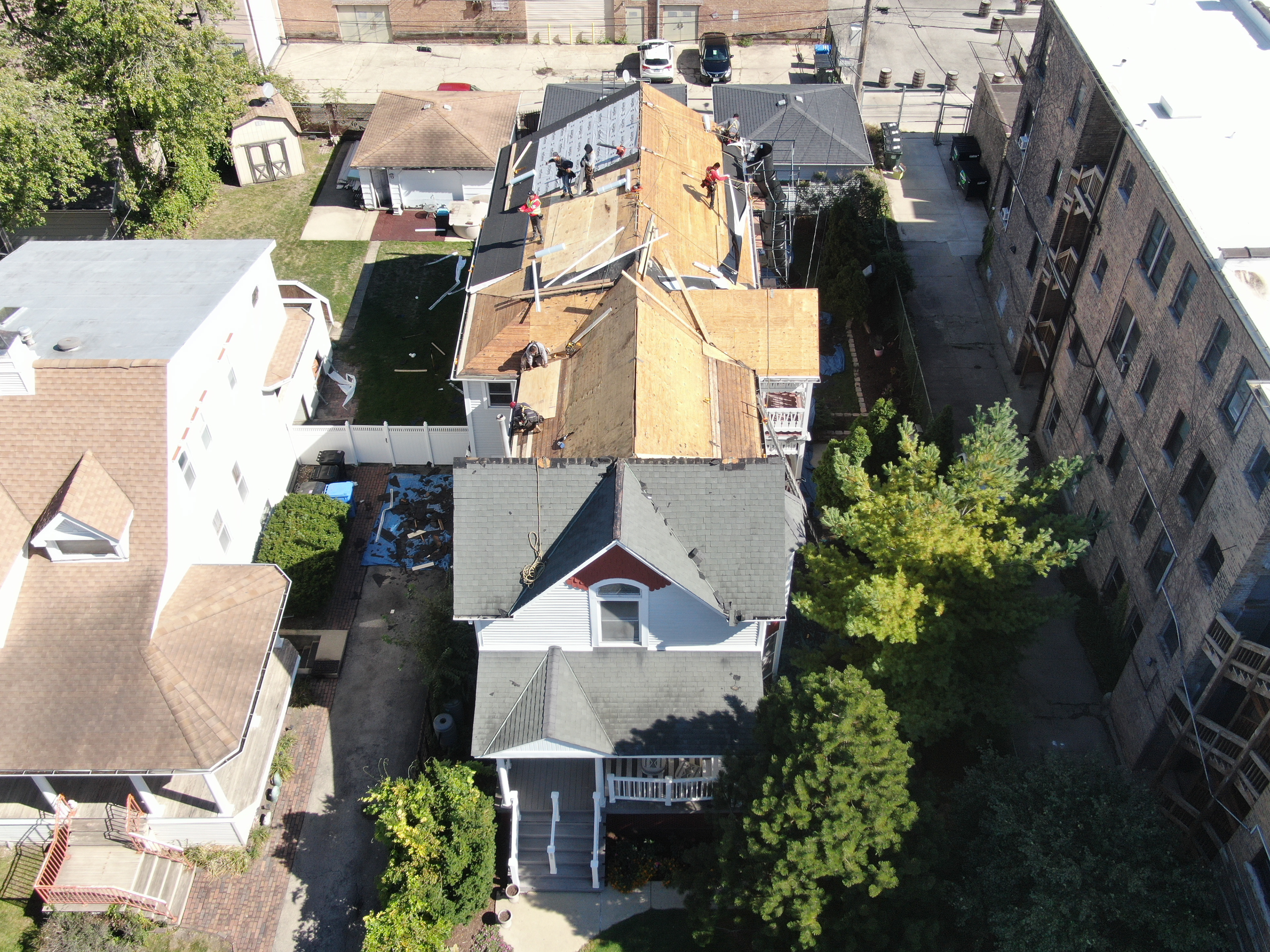 Roof Replacement Underway