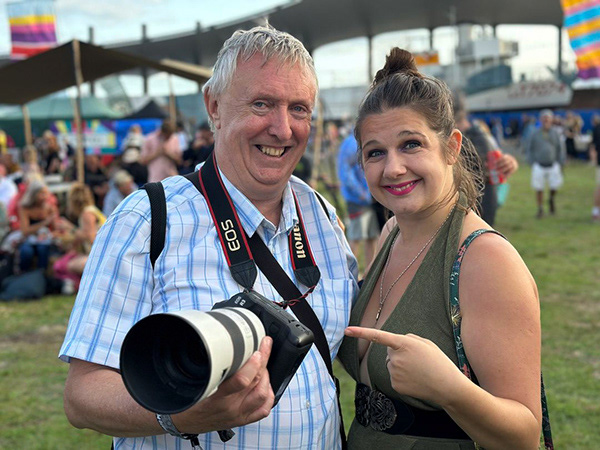 With Chloe Josephine at Victorious Festival 2023 Photo by Andy Matheson
