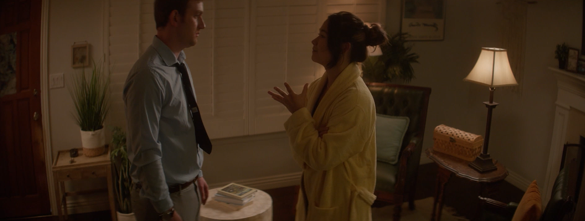 The Argument | Their home is now dim and empty. They each wear their character colors- Blue and Yellow