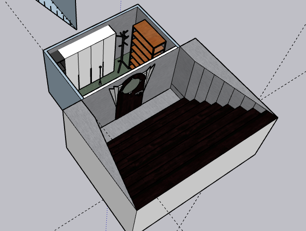 Basement Closet 3D View