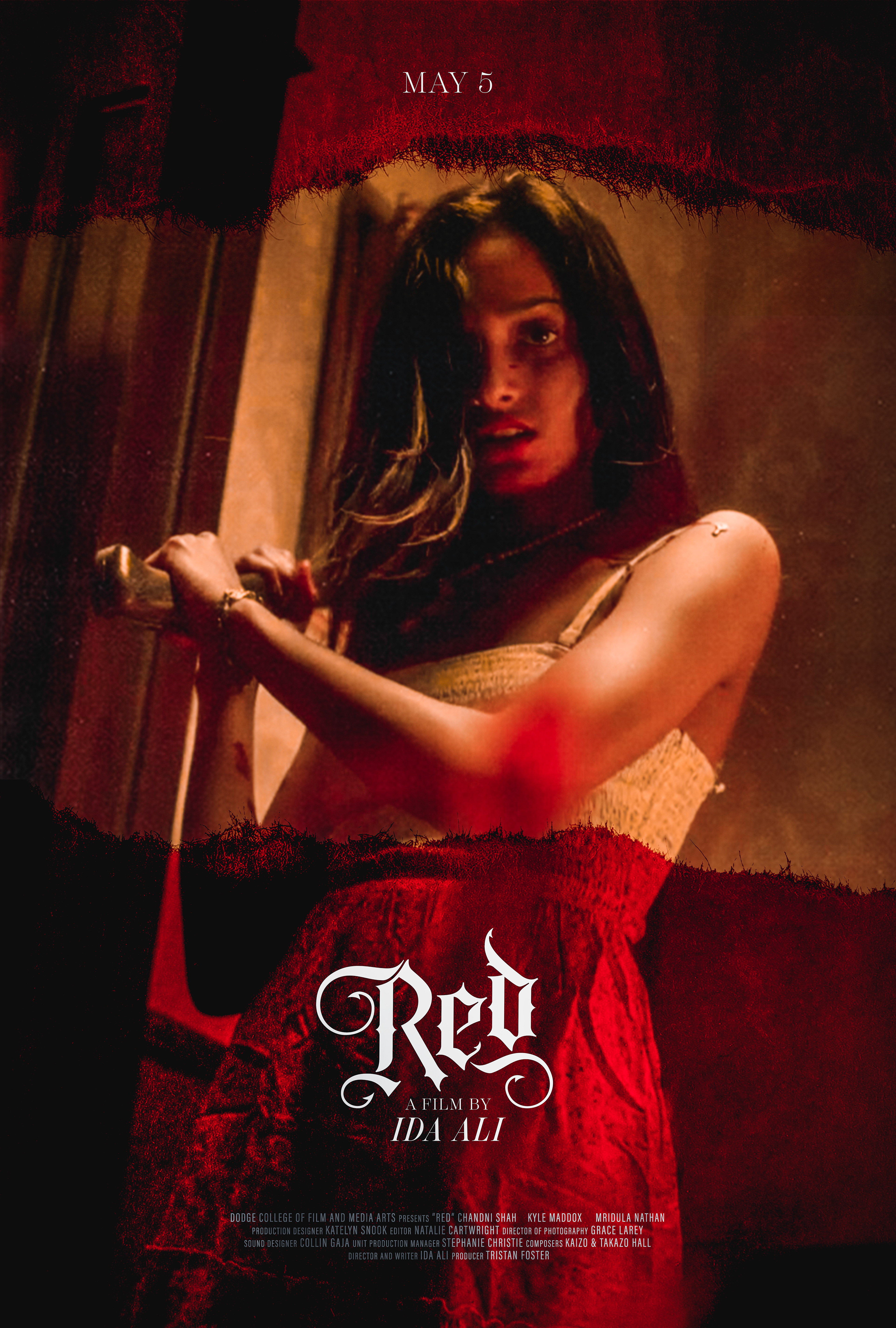Graphic Design and Art Direction: Katelyn Snook - Photo: Still from RED - Logo: Cat Dao