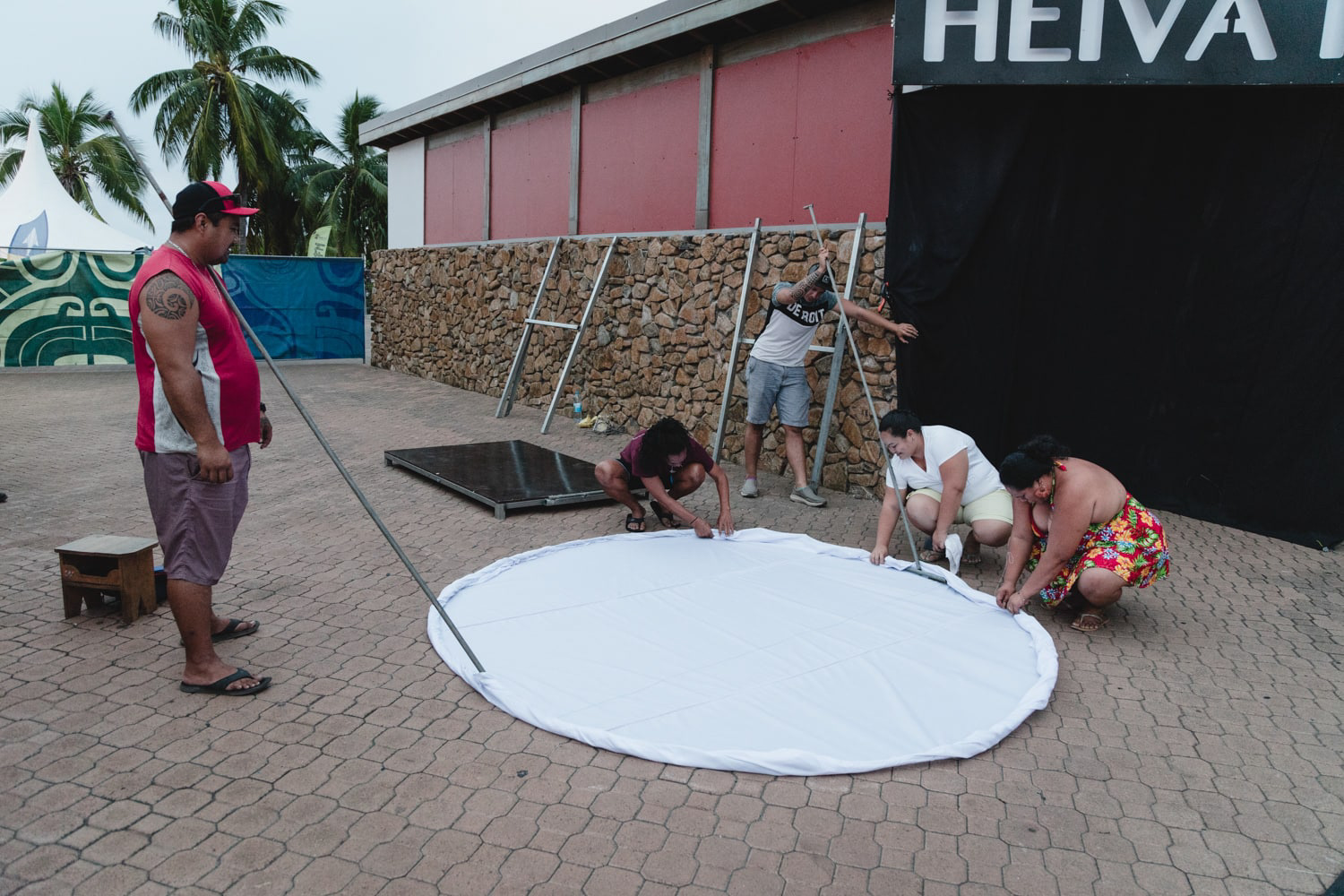 Heiva i Tahiti 2019 - Backstage of the O Punaauia group