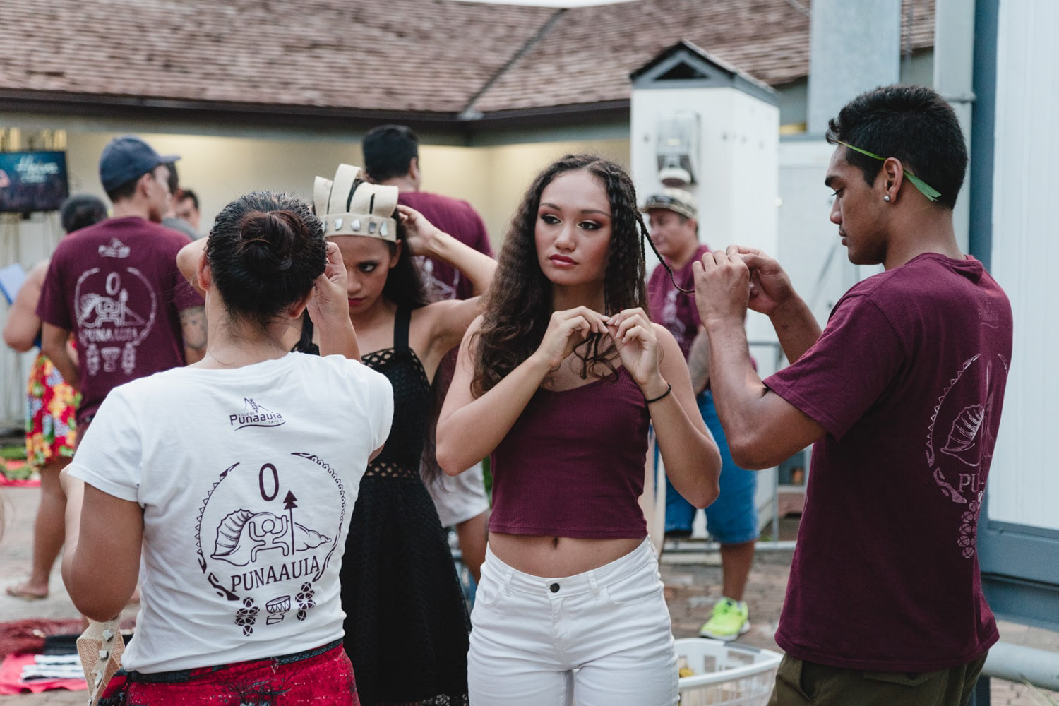 Heiva i Tahiti 2019 - Backstage of the O Punaauia group