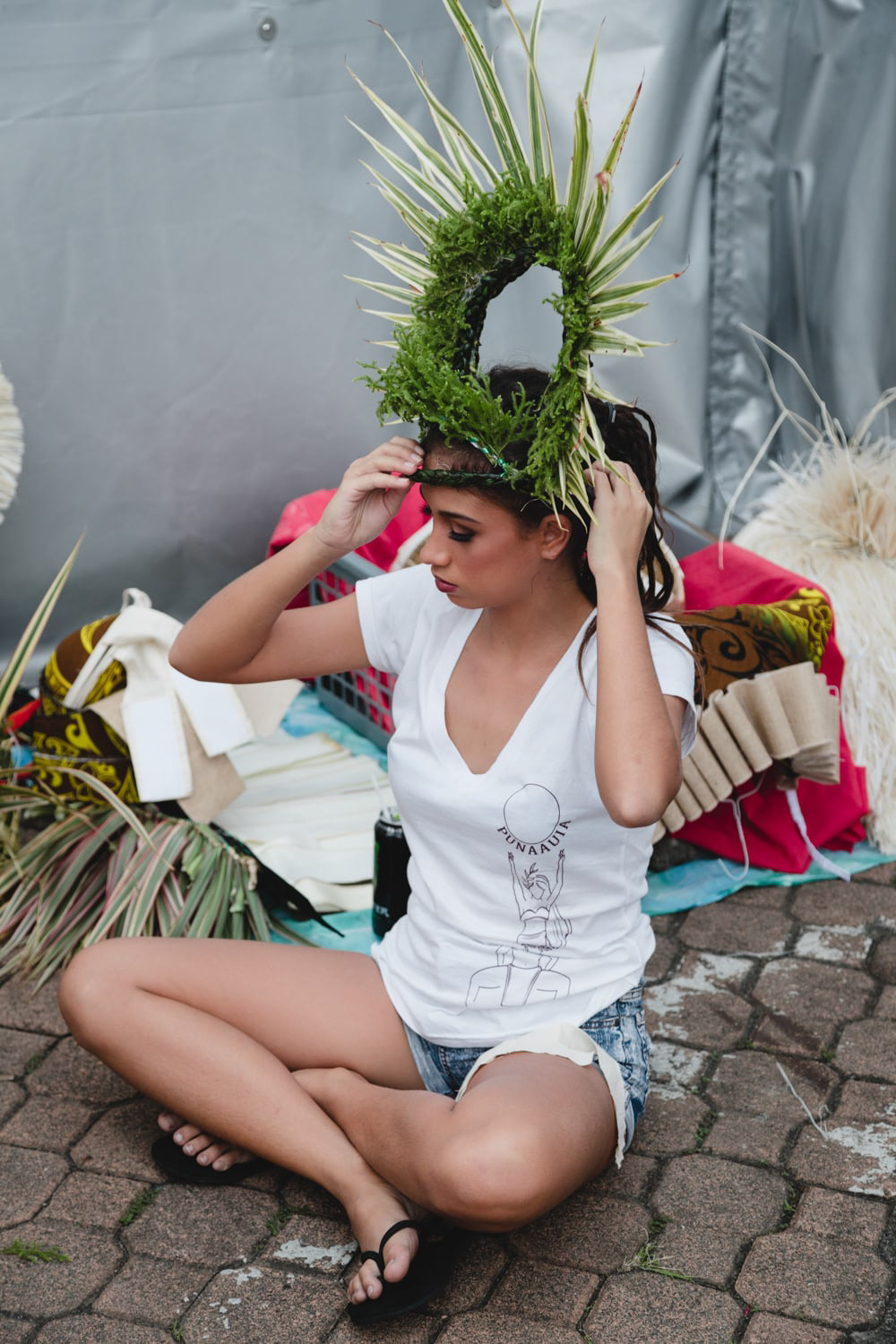 Heiva i Tahiti 2019 - Backstage of the O Punaauia group