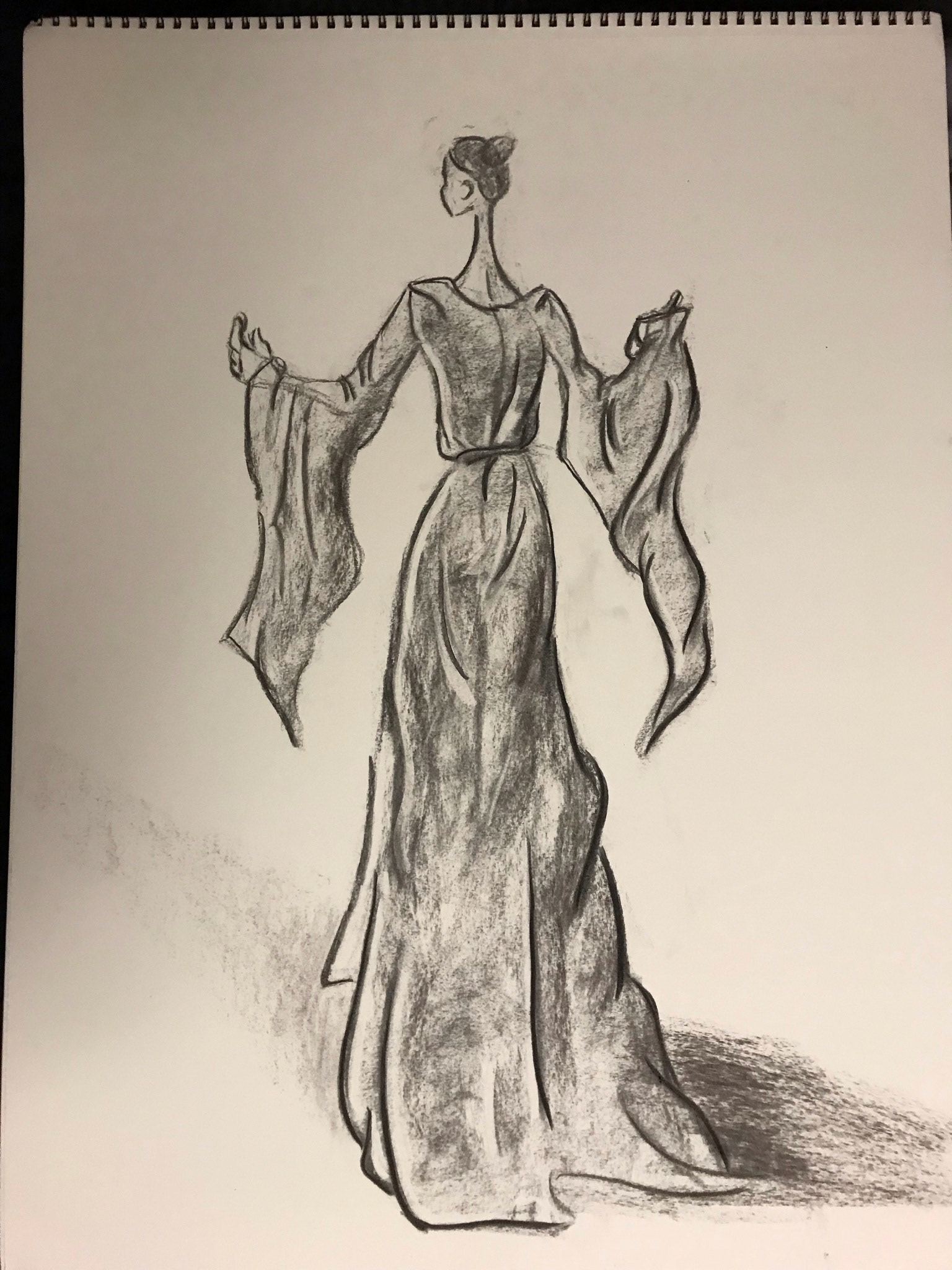 exaggerated figure sketch