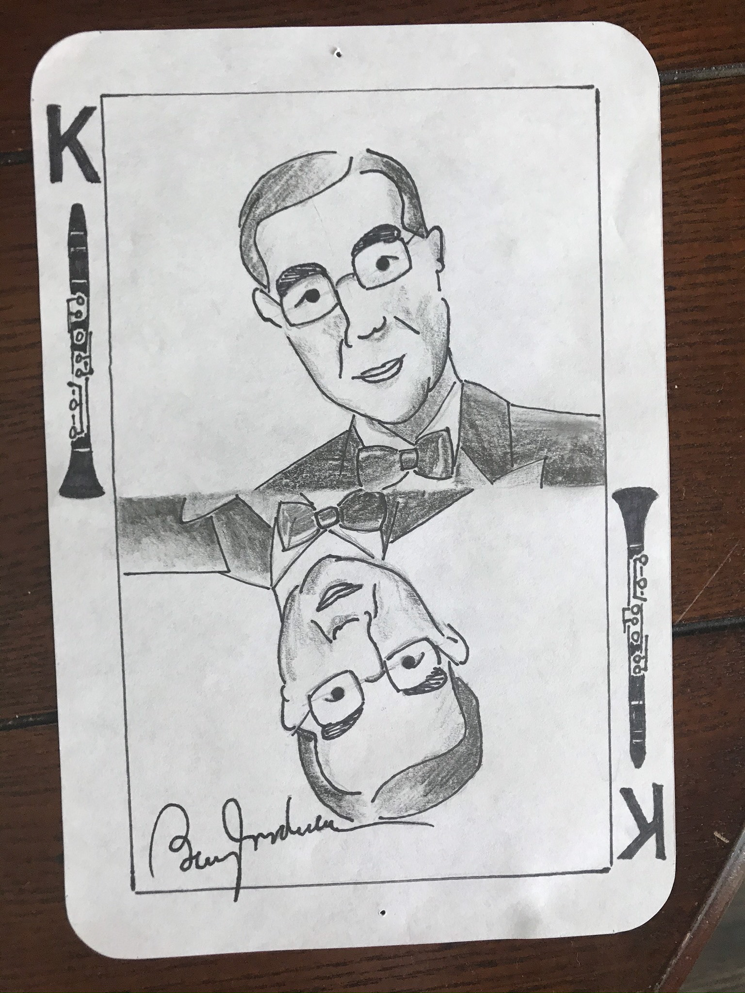 Illustrated playing card