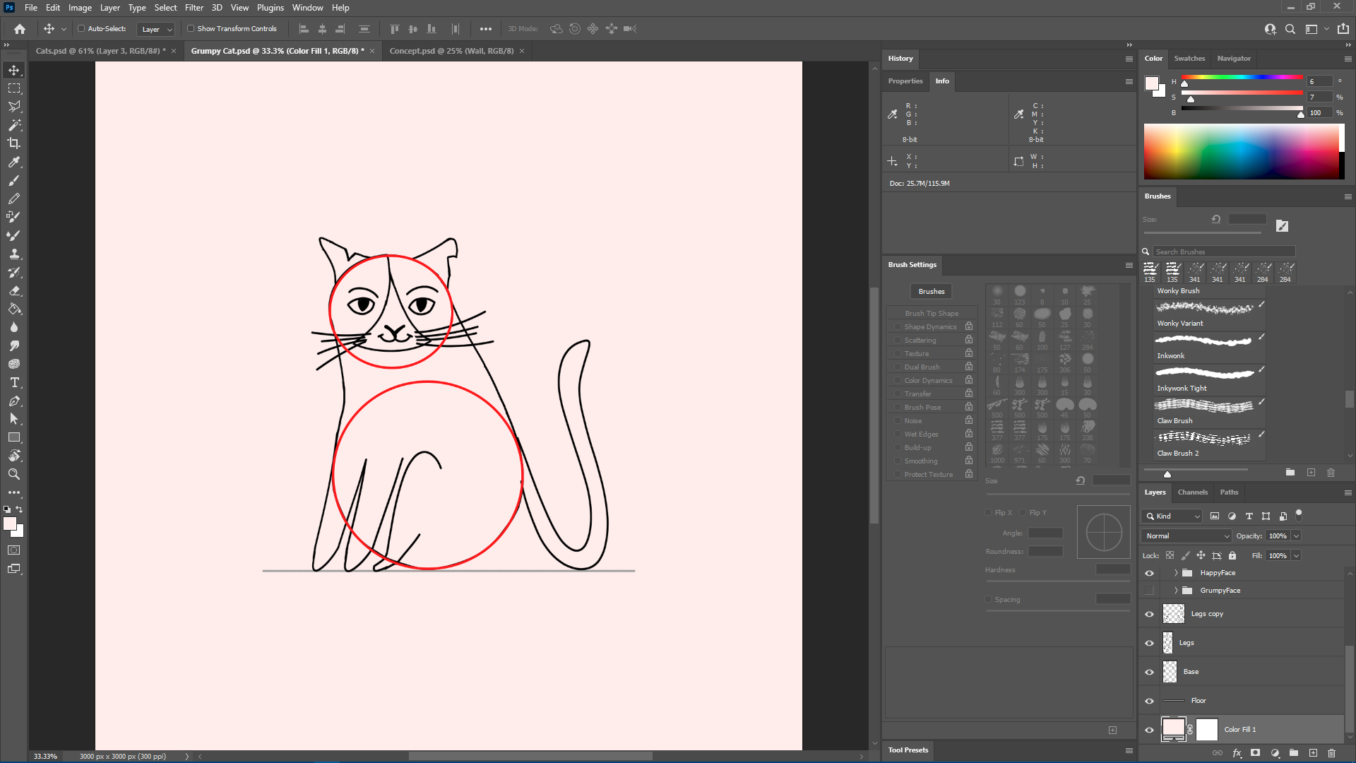 Character cleanup (Adobe Photoshop)