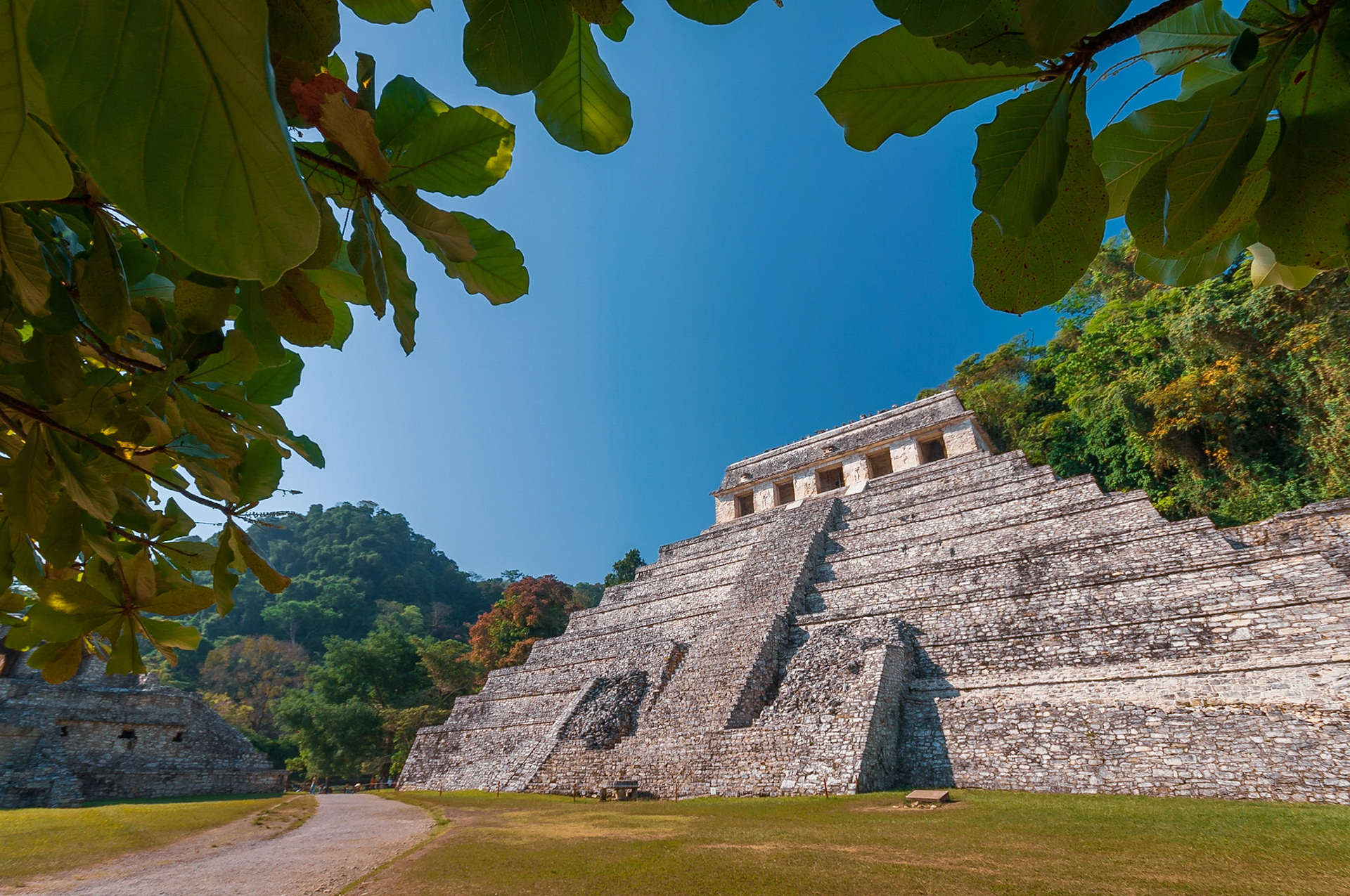 The amazing jungle temples of Palenque. Staying on the park border in a jungle banda, woken up by Howler Monkeys on the roof, meant I was one of the first in the site!