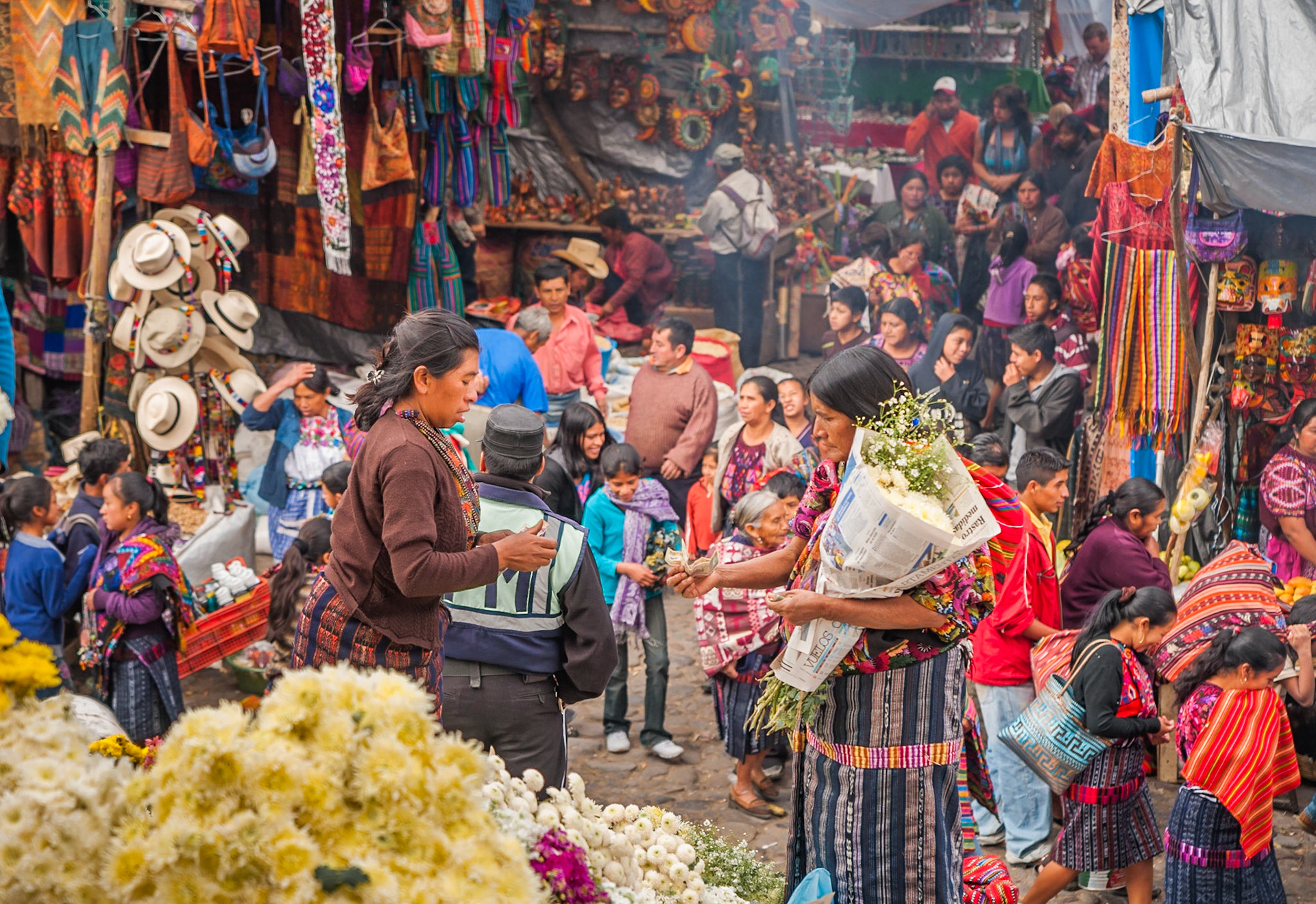 The amazing hustle and bustle of Chichicastenango in the highlands of Guatemala. This twice weekly market of the K'iche' Maya culture and surrounding hill tribes is an experience alone worth coming from.