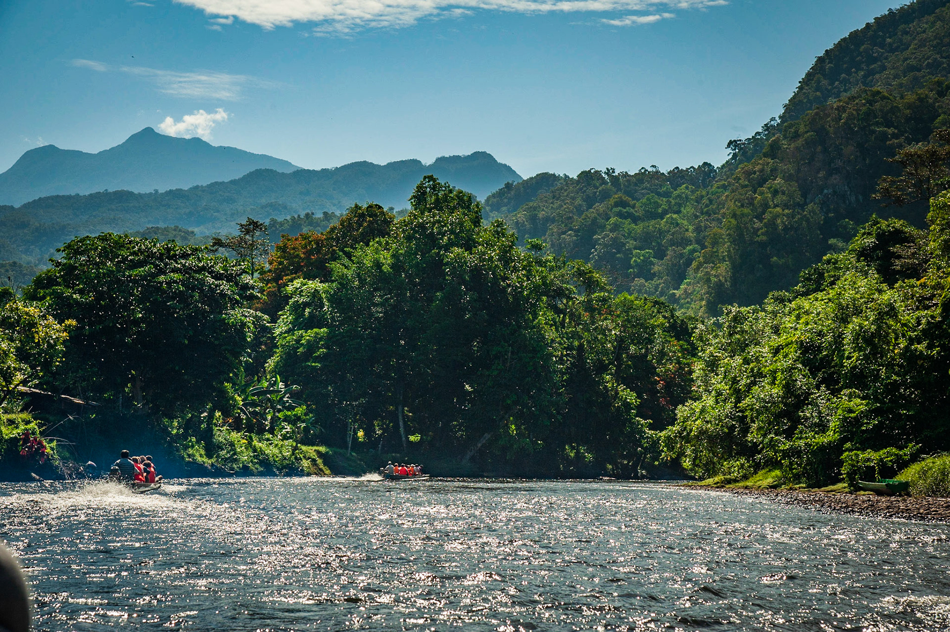 Gunung Mulu National Park, the jewel of Malaysian Borneo.Listed as a World Heritage Site in 2000, and rightly so. It hosts some of the biggest and most impressive caves in the world… The Mulu 'Showcaves'. We spent 3 days in Mulu, in a private jungle chalet and explored the Deer and Lang Cave, the Clear Water Cave, the Mulu Skywalk, nightwalks, bird towers and canoe trips down the river to Longhouses. Flying into the tiny airport in Mulu, over the jungle canopy in an ATR72, an experience in itself! A must see for a true Borneo experience. Highly recommeded… even if you cant use tripods in the caves!