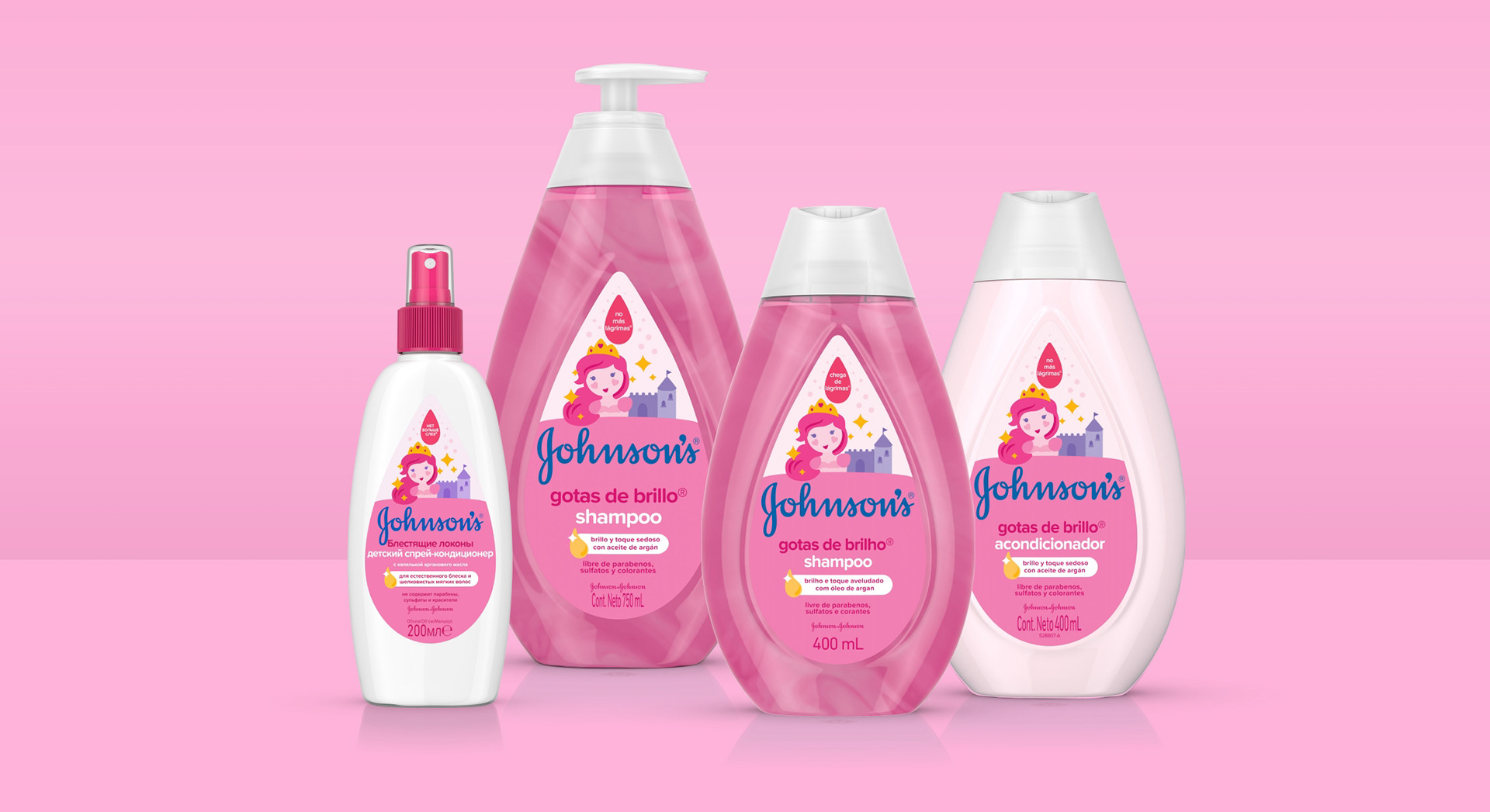 Johnsons Baby Pack Champú Gotas Brillo 500 ml + Spray