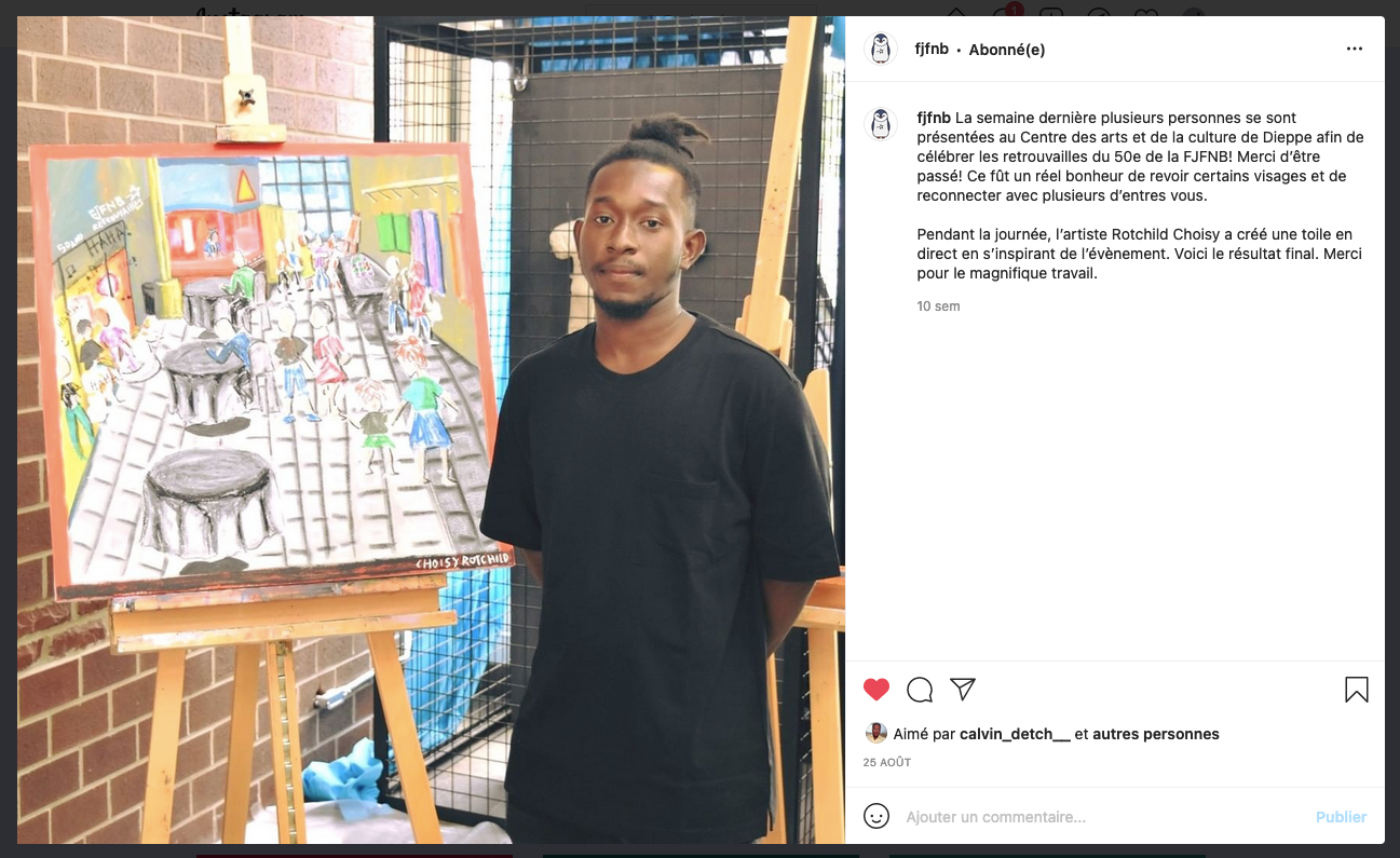 einture en direct | 50e anniversaire de la FJFNB - 2021