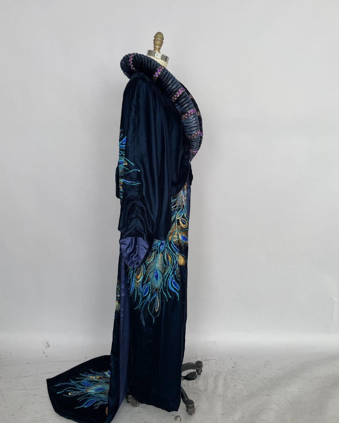 Peacock cocoon cape