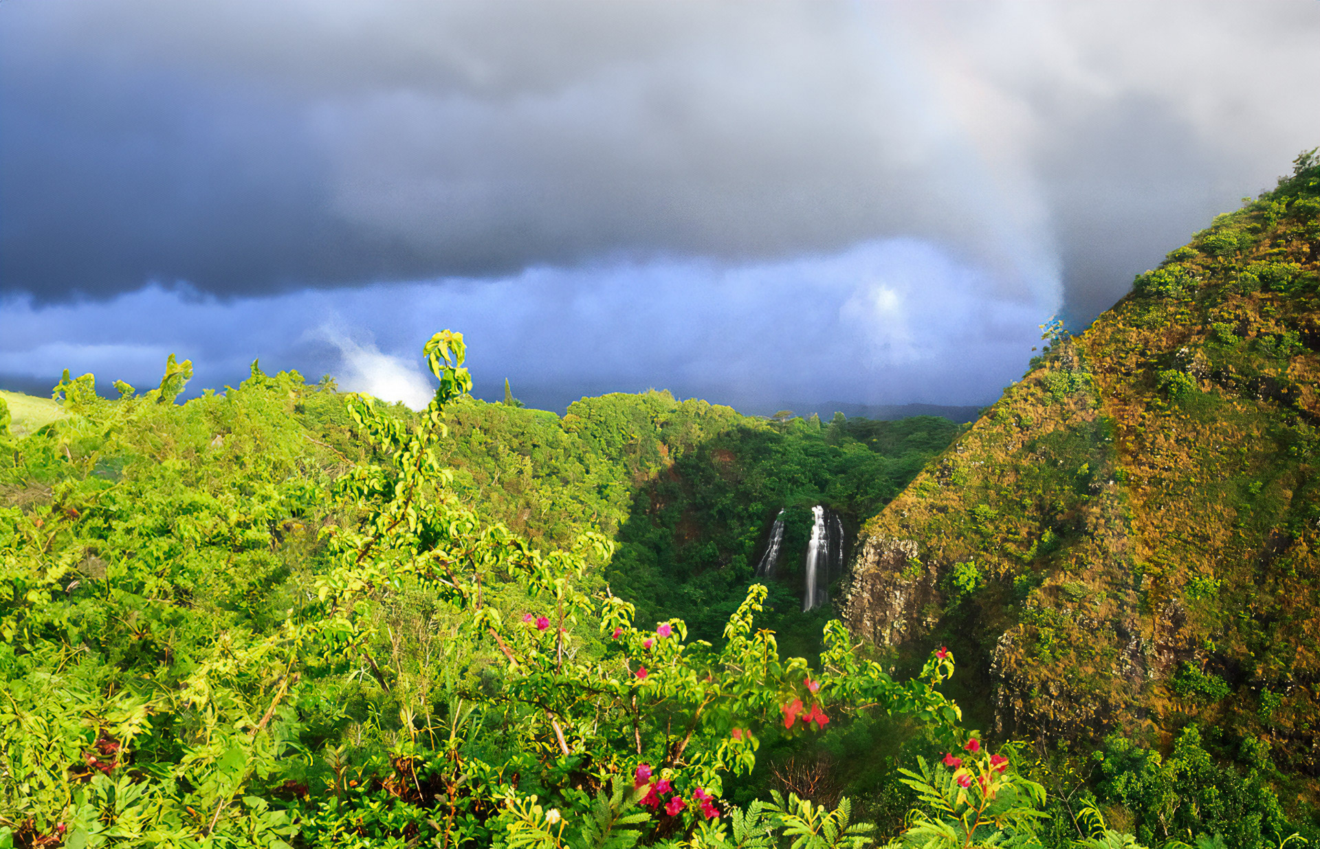 Travel Photography, Opaekaa Falls, Kauai