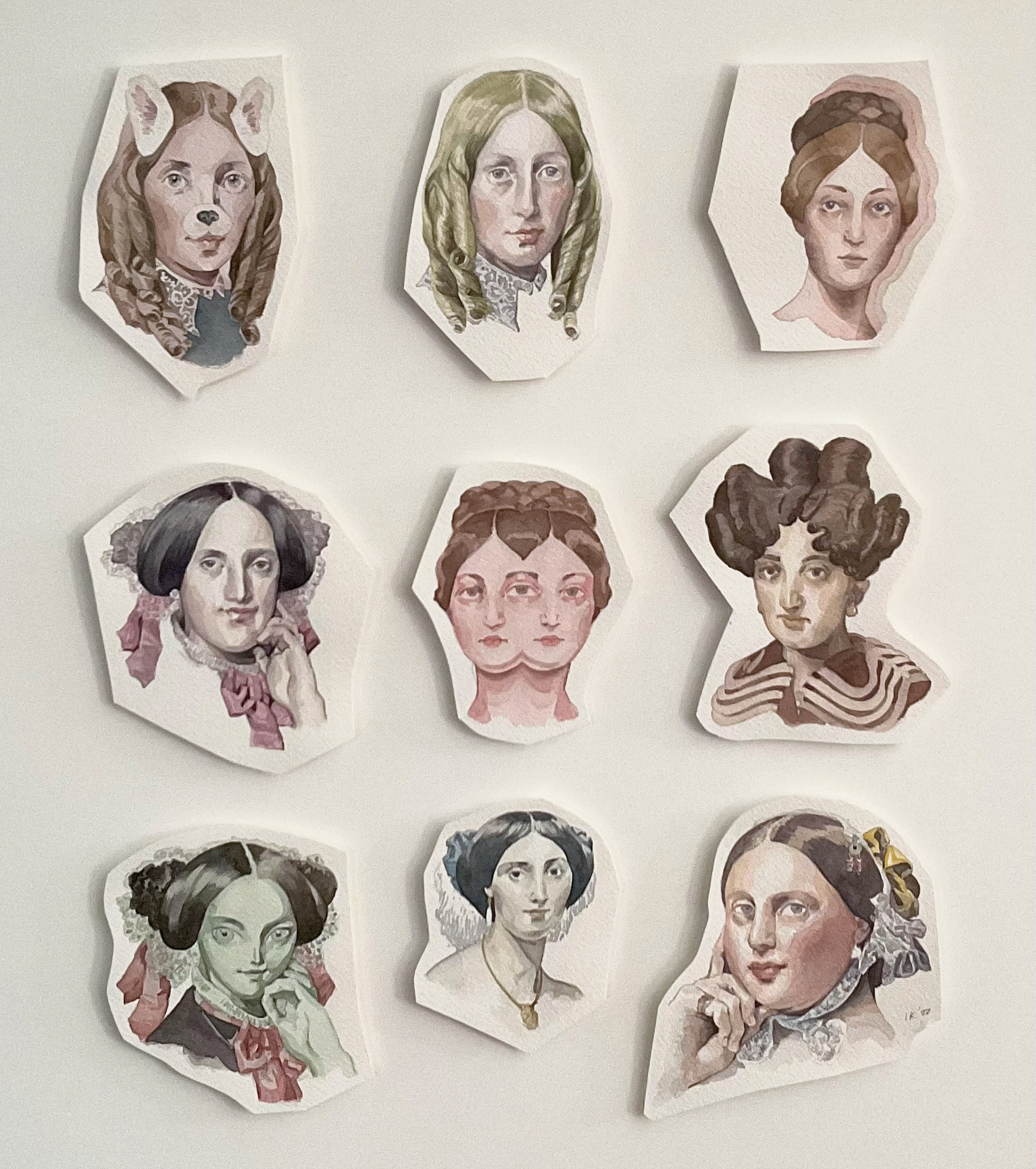 Long After Ingres, Isabella Kuijers, 2022, 68cm x 59cm