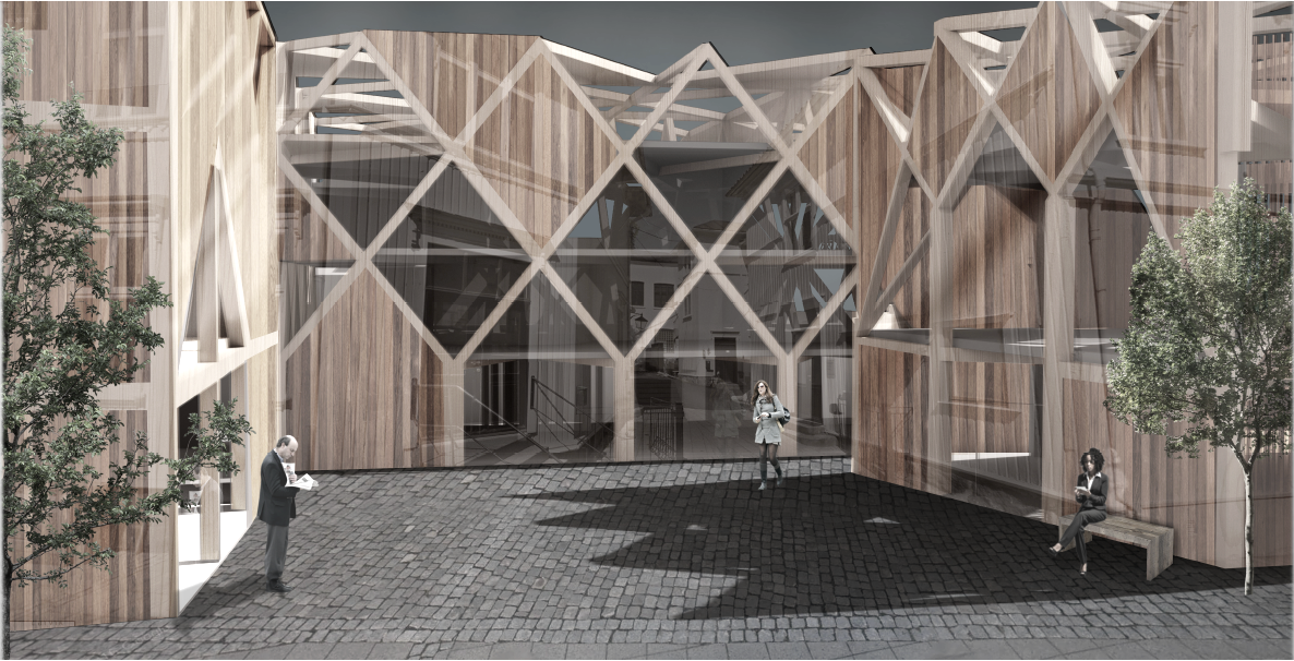 main entrance courtyard