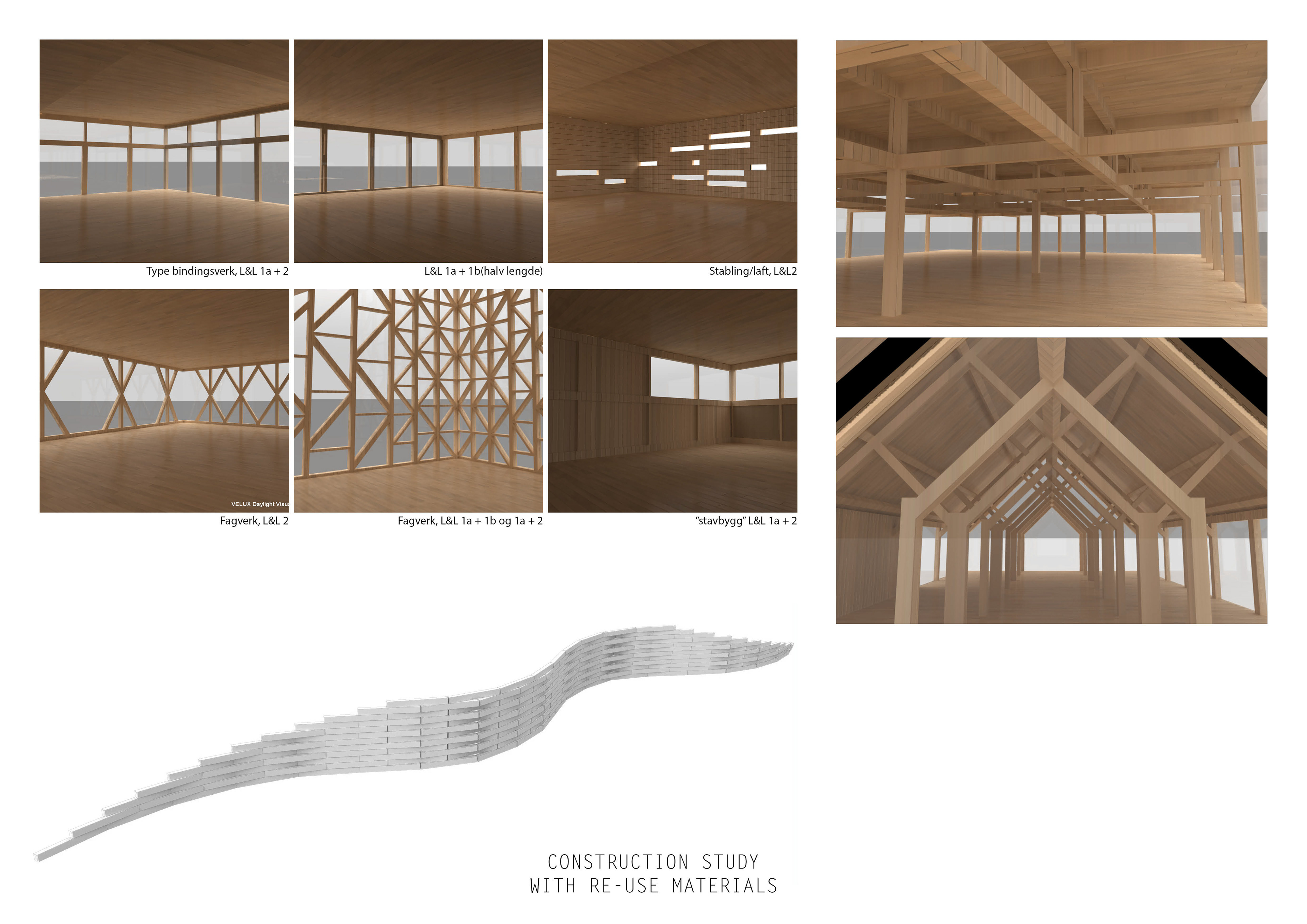 CONSTRUCTION STUDY WITH RE-USE MATERIAL