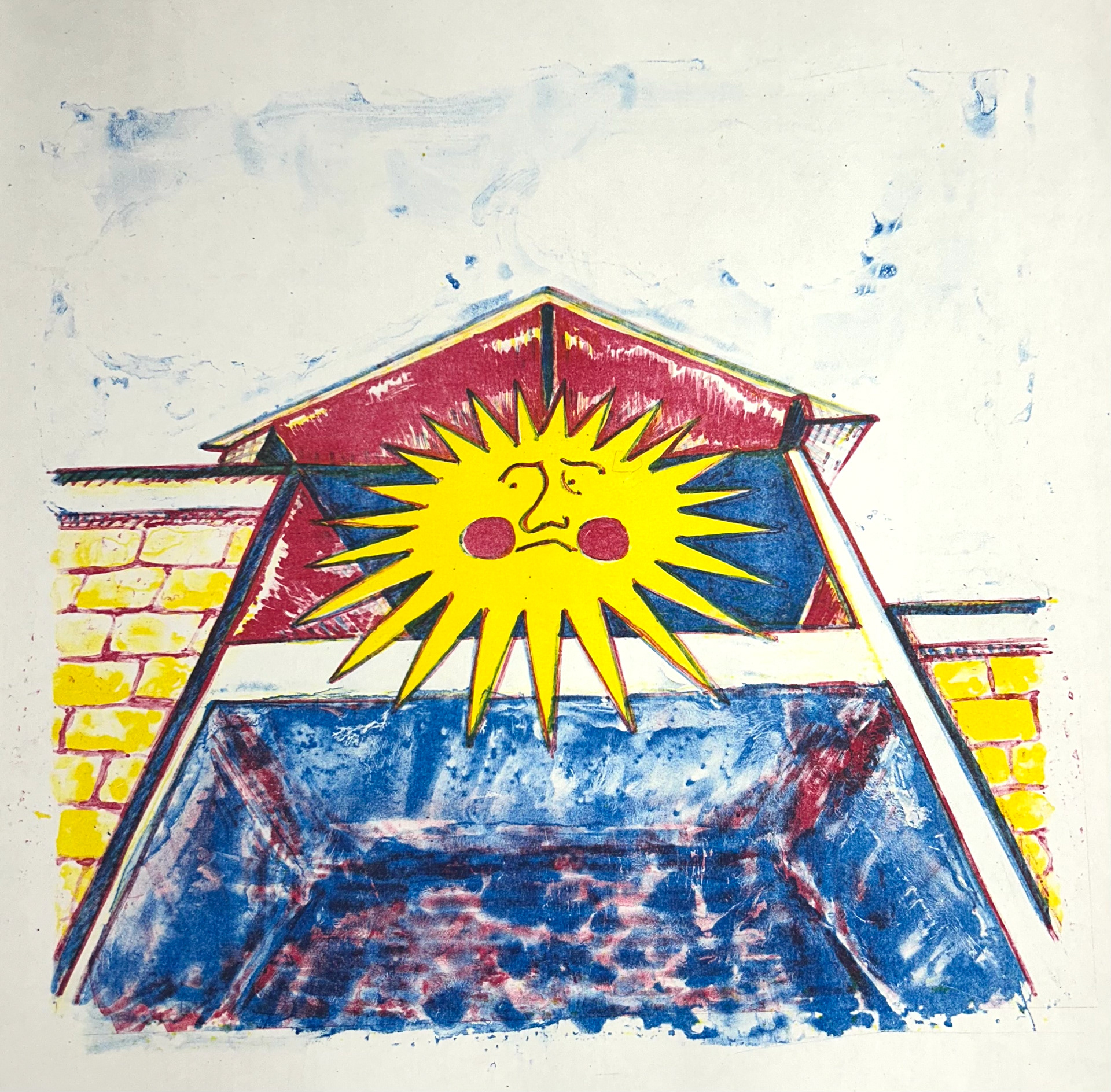 costas, March 2025, Lithography, 12" x 12"
