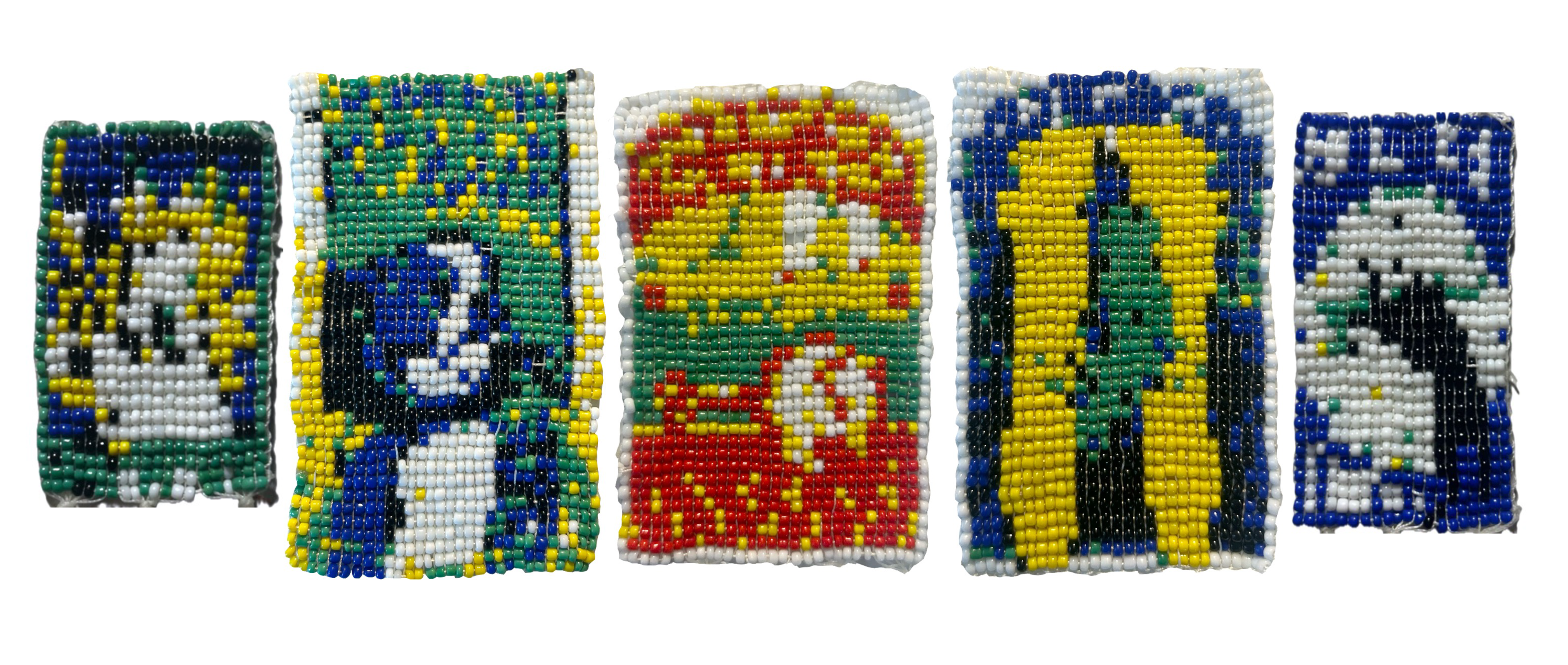 Seed beads and thread, 4” x 10”, 2024