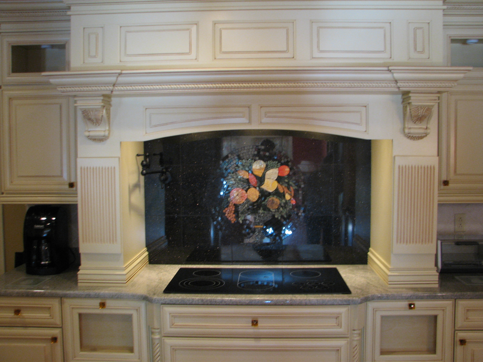 Colorful flowers mosaic