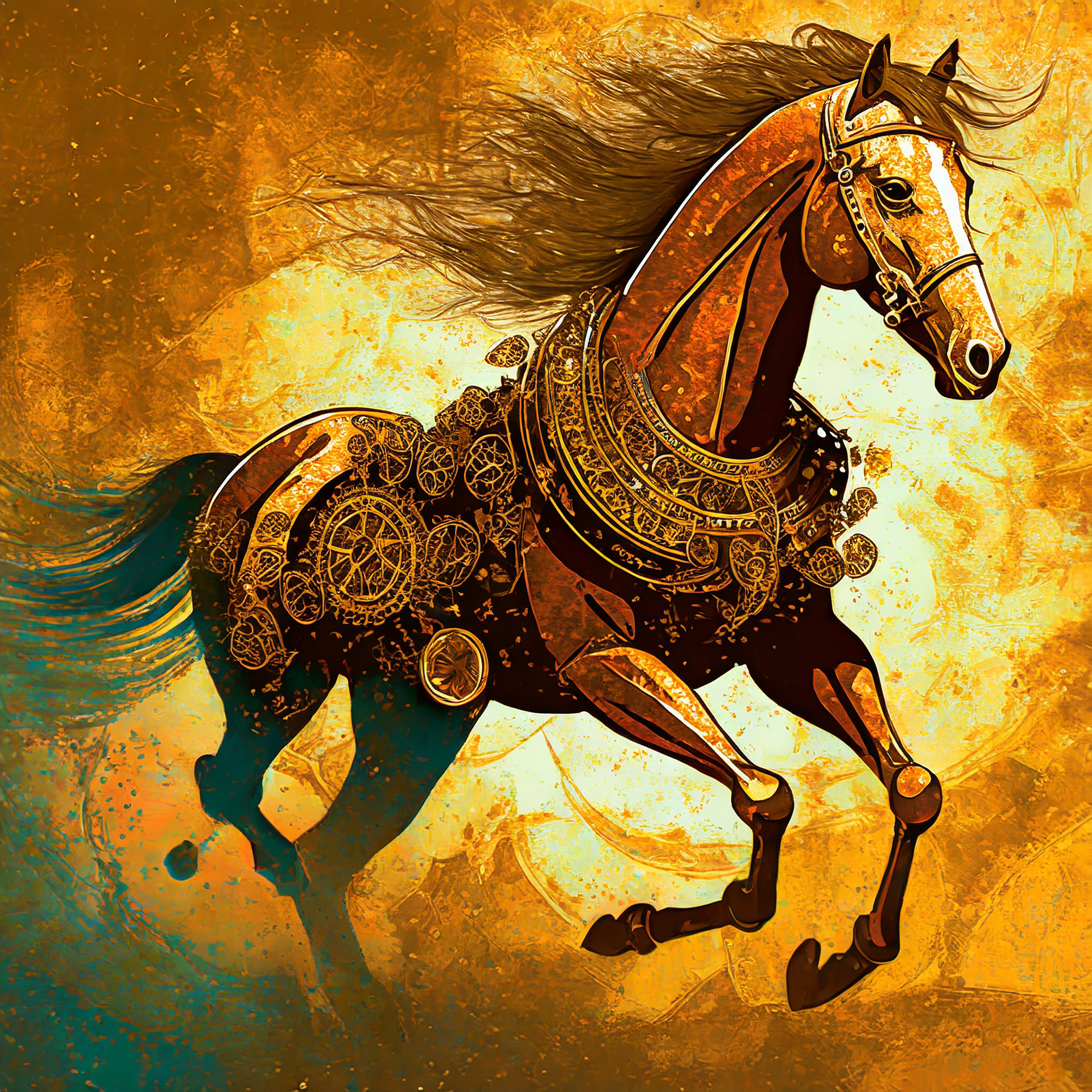 Metallic horse collection 2