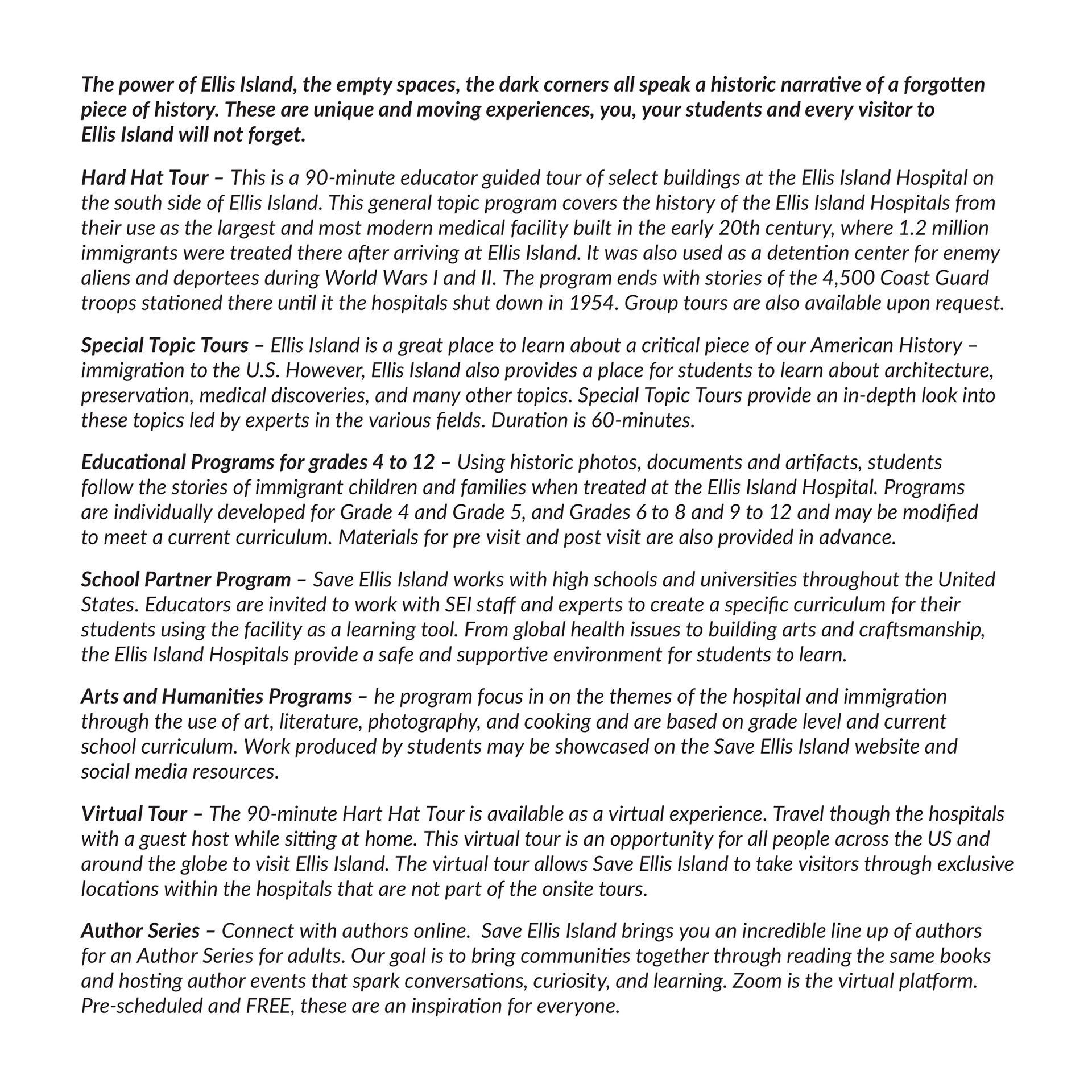 Education brochure design