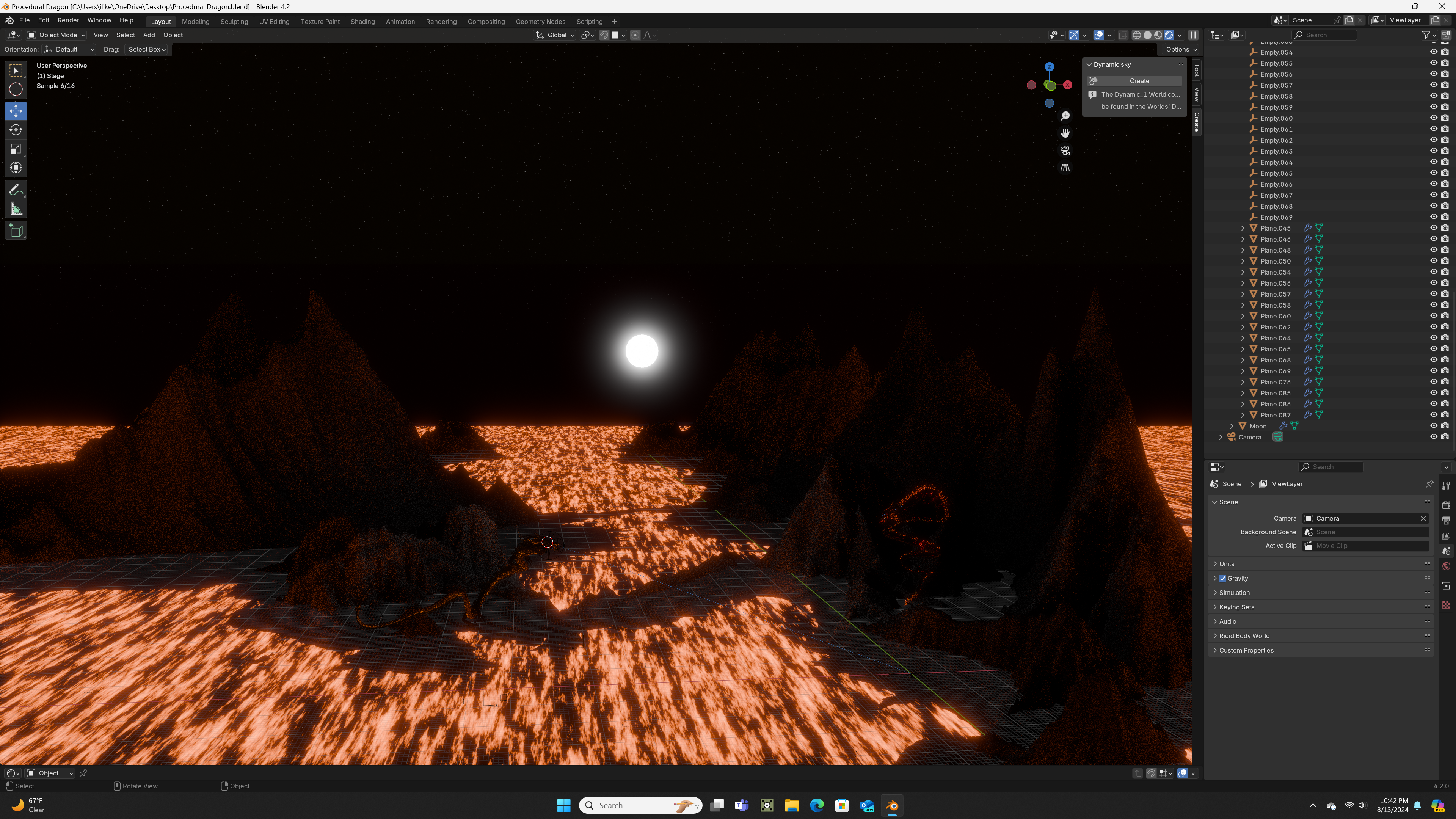 Full Mountain Range - Render Preview