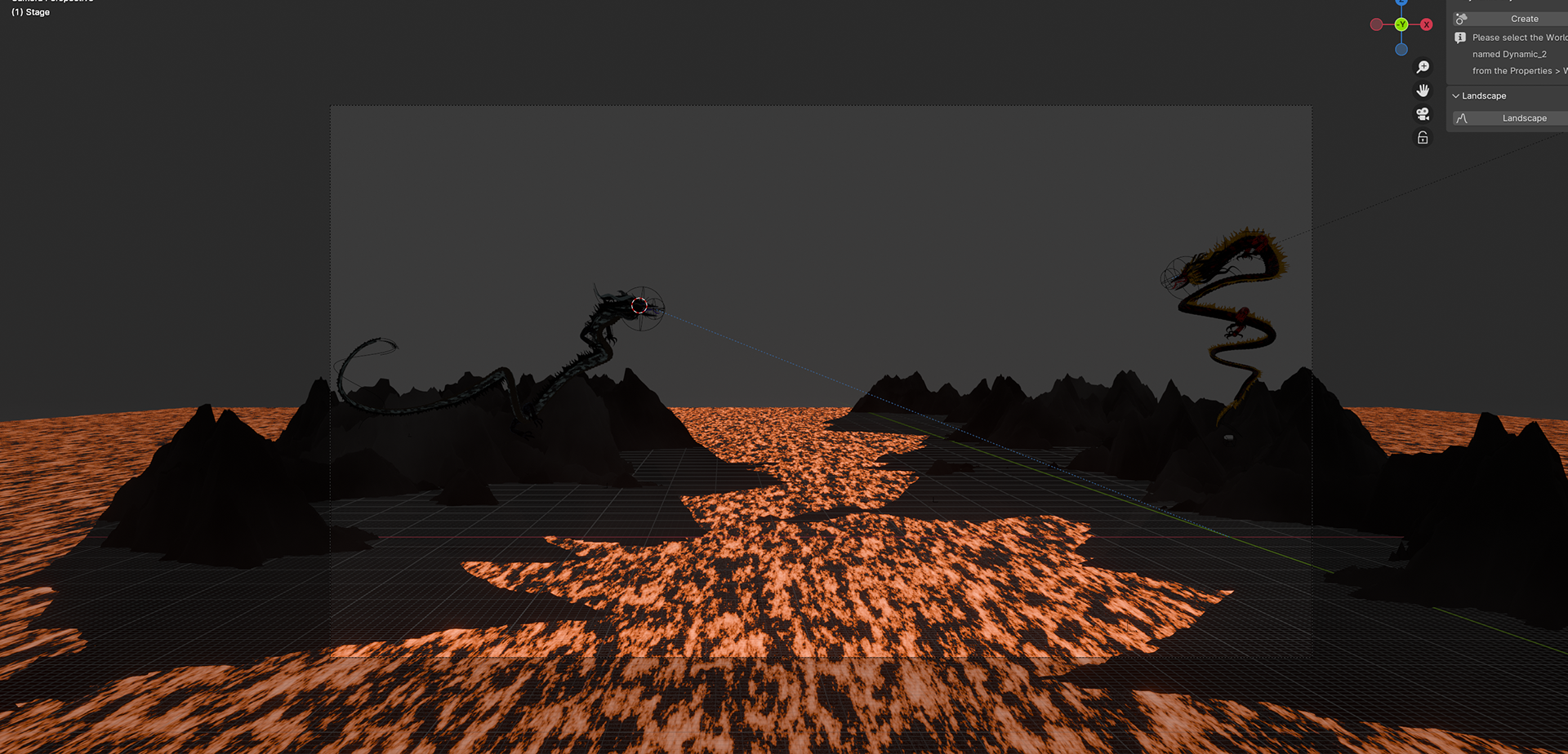 Initial Mountain Range - Material Preview