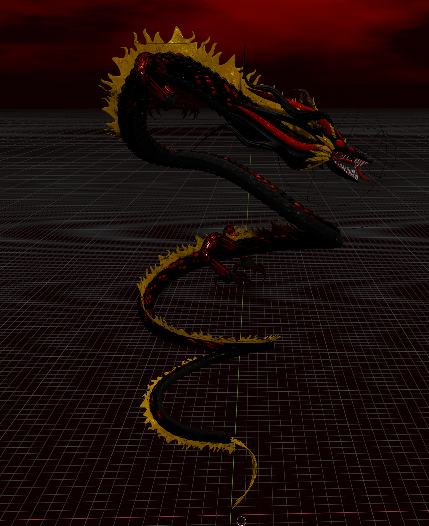 Dragon Body with PBR Materials