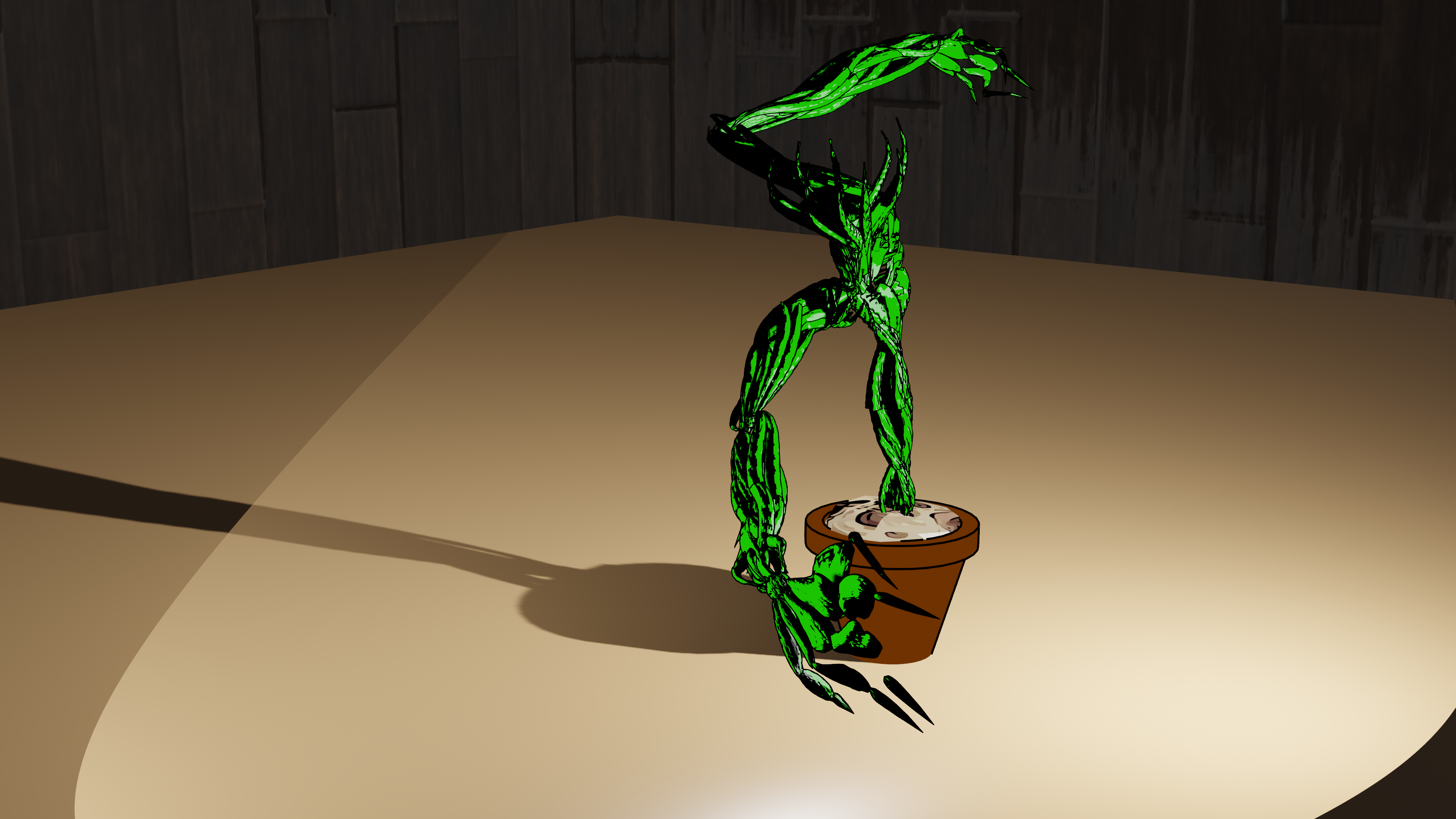 Knife Weed Render - Eevee