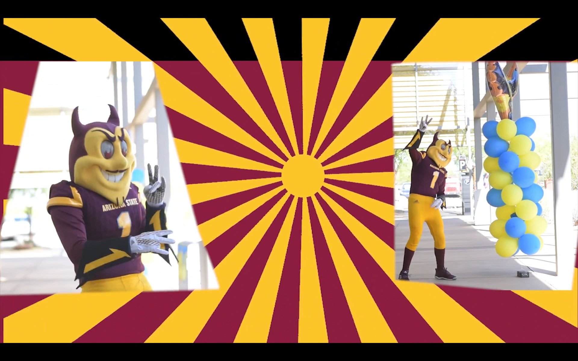 Video sequence before applying masking of "ASU"