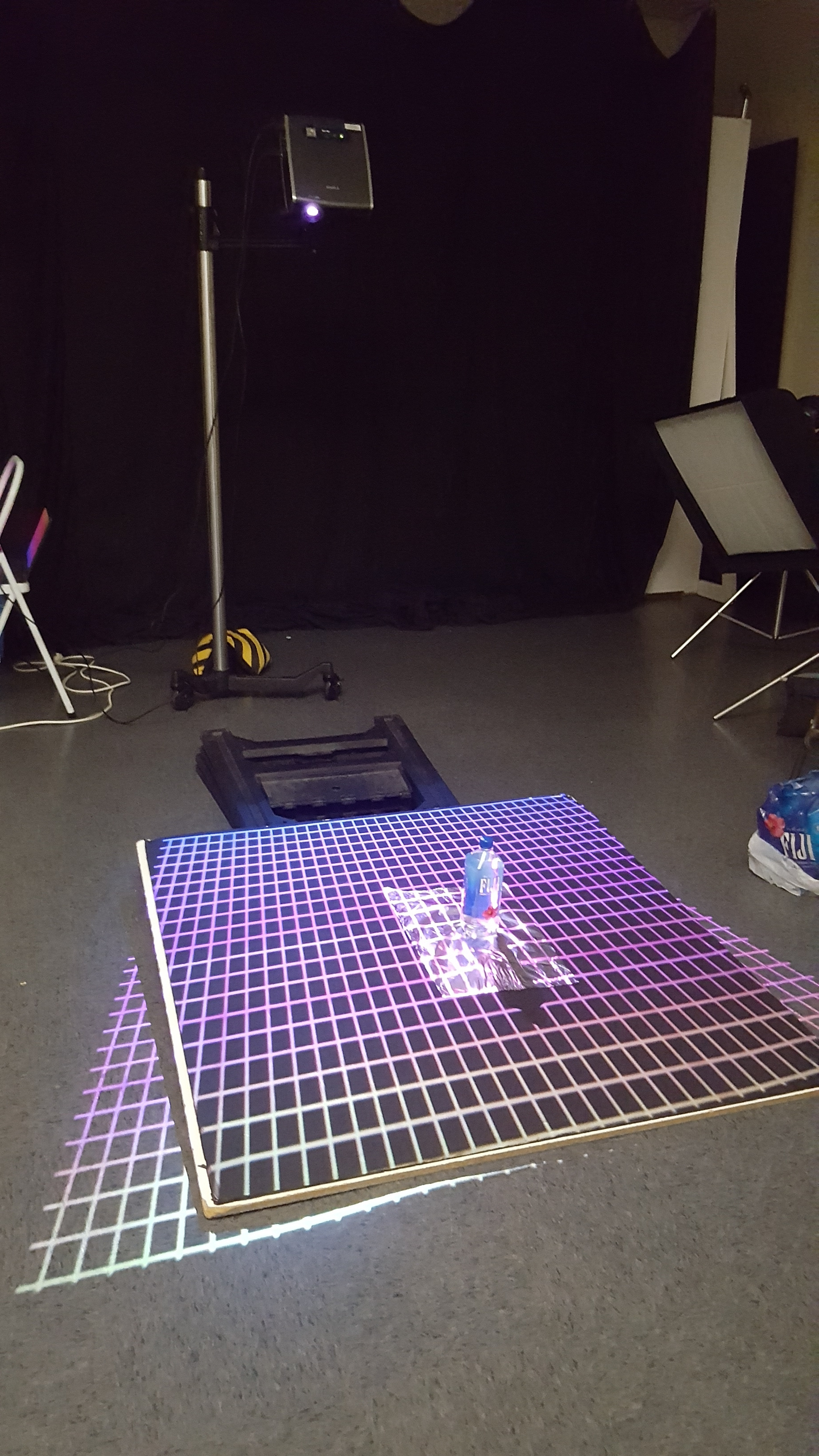 Initial testing of projector
