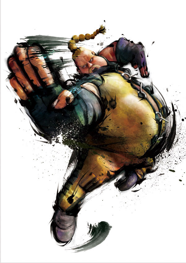 Ink Effect - Street Fighter IV