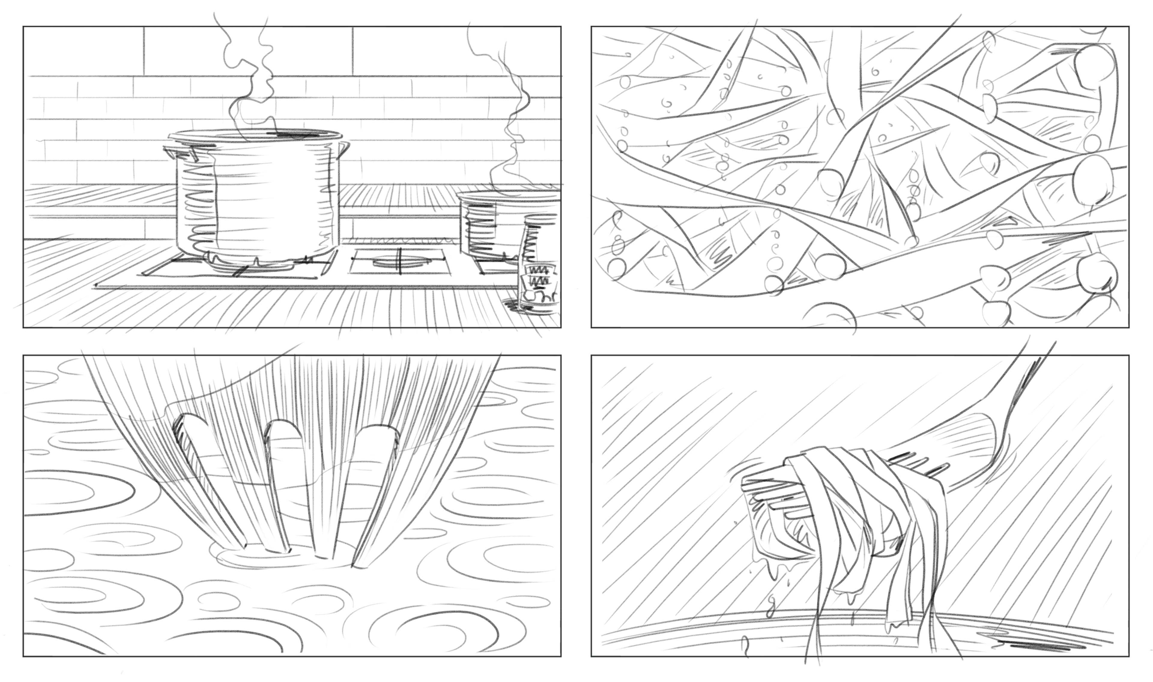 baz baker storyboards - food storyboards