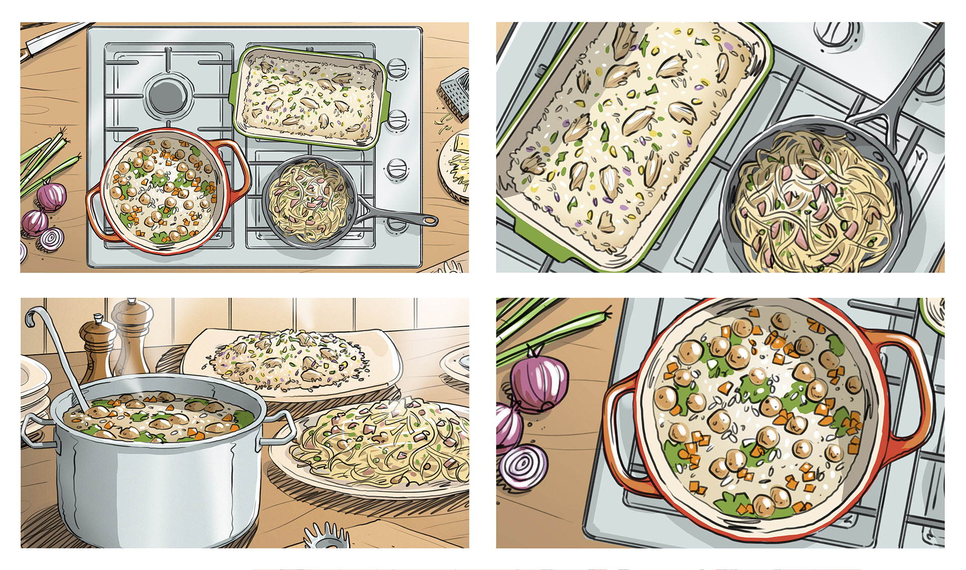 baz baker storyboards - food storyboards