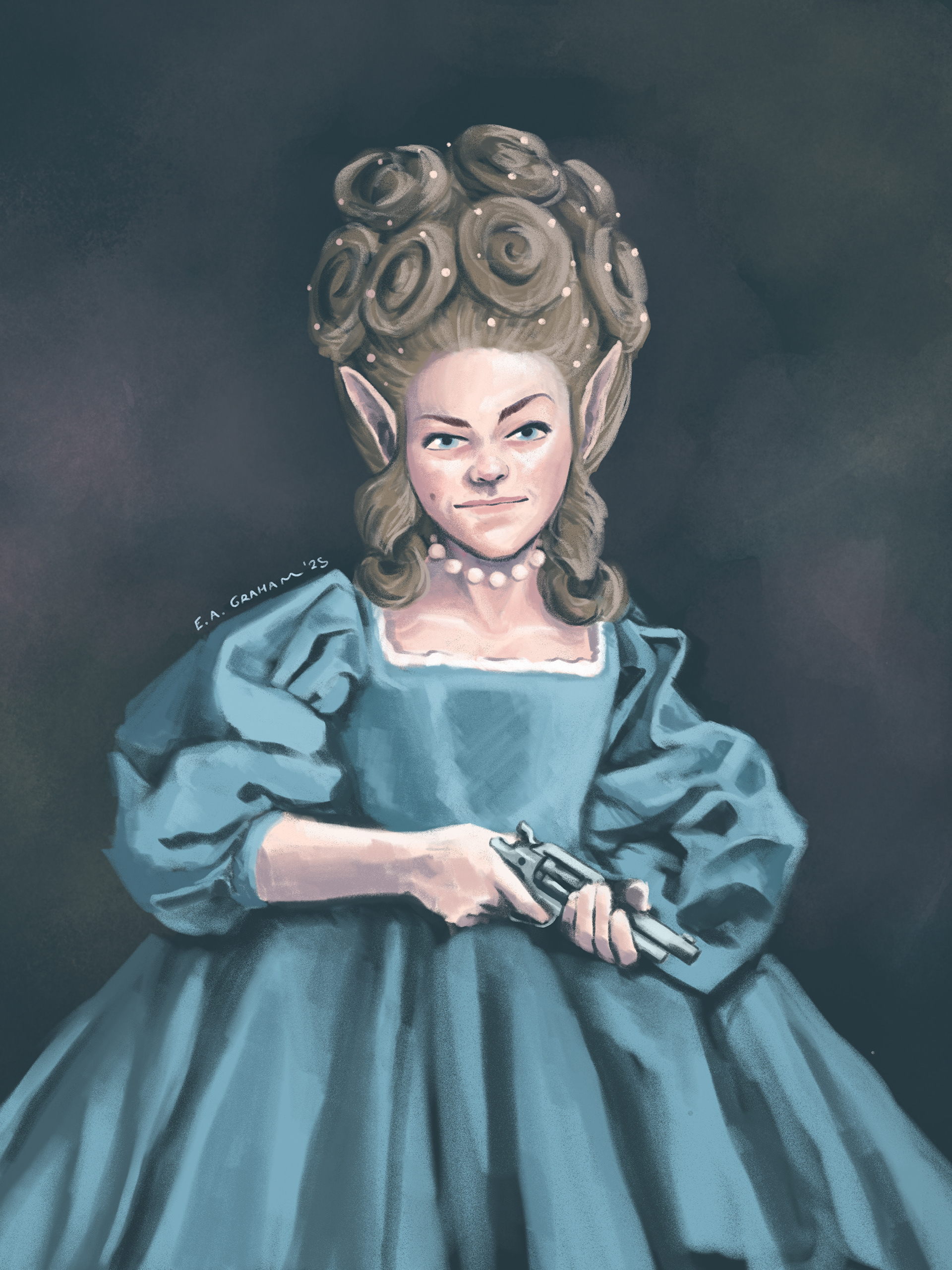 "Lavinia," Adobe Fresco, 2025