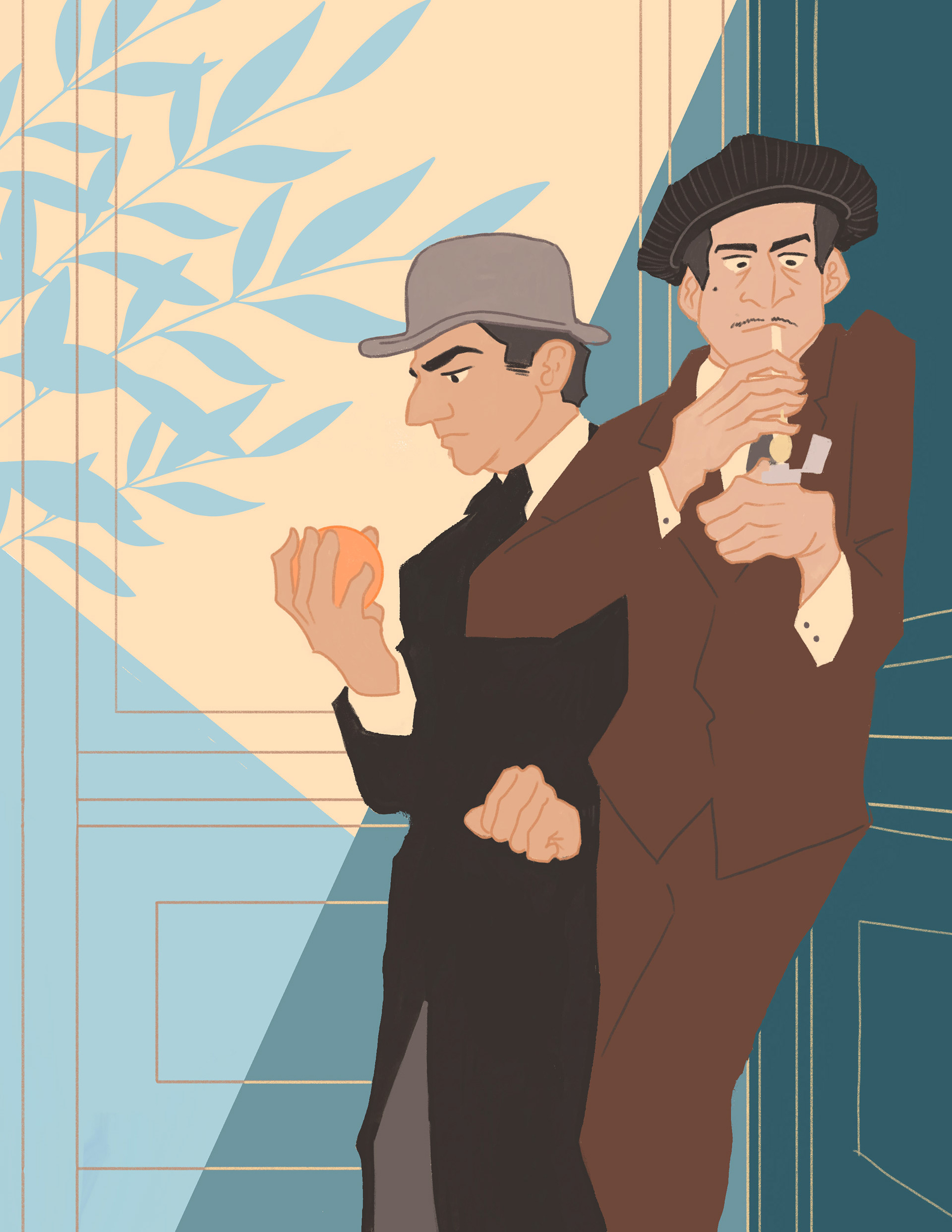 "Mobsters," Adobe Fresco, 2022