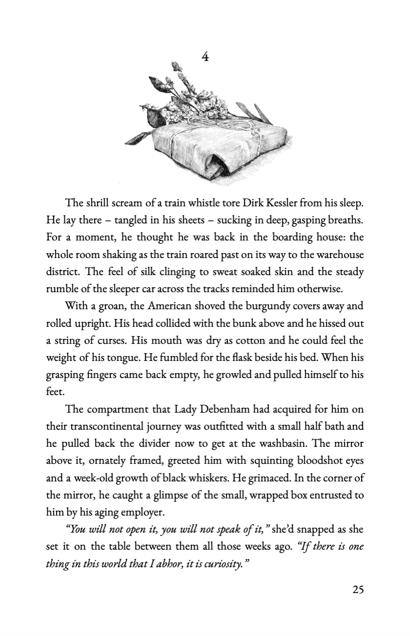 Portfolio Project Chapter Header Illustration, Ink and Adobe InDesign, 2024