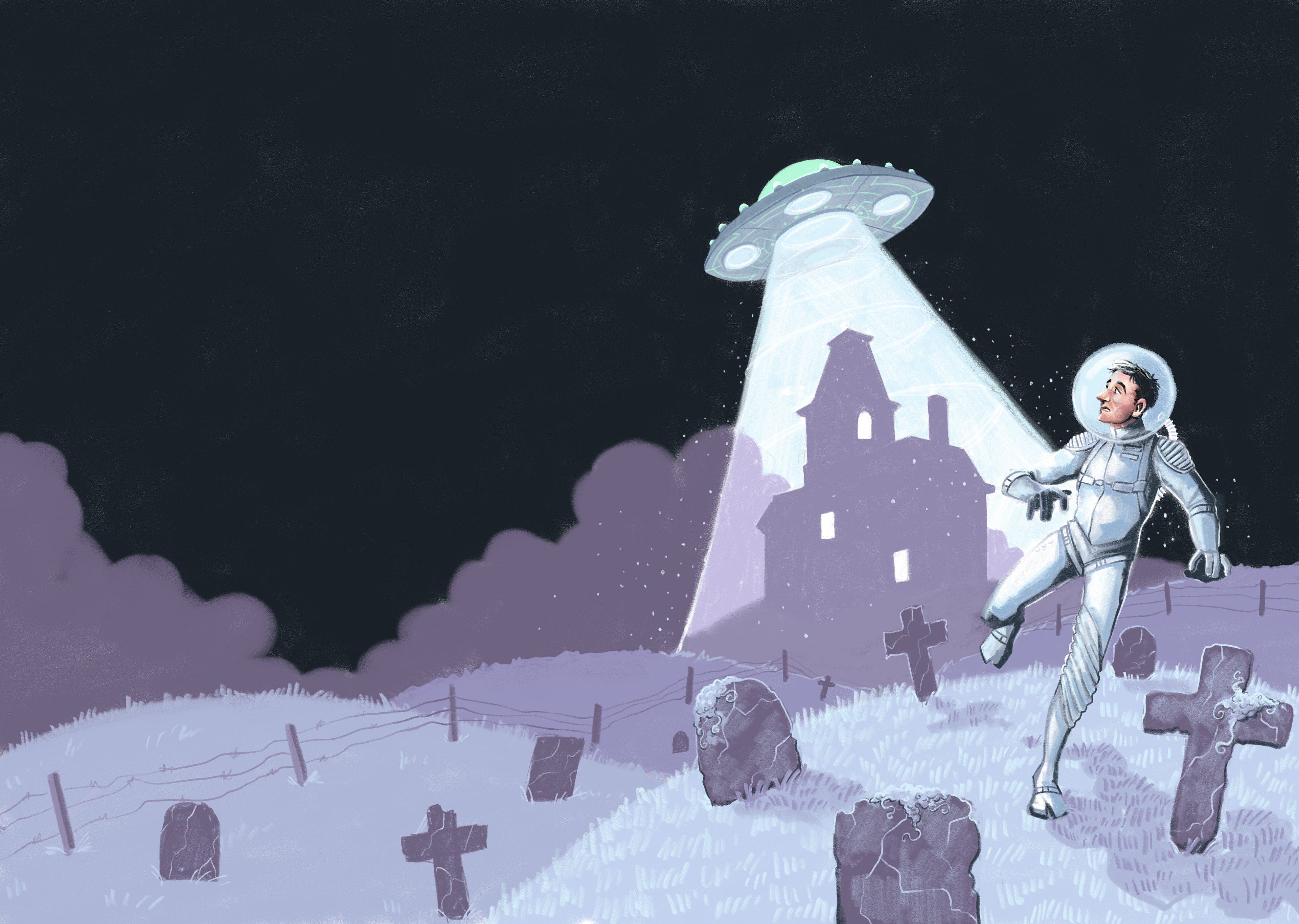 "Atom Age Gothic," Adobe Fresco, 2022