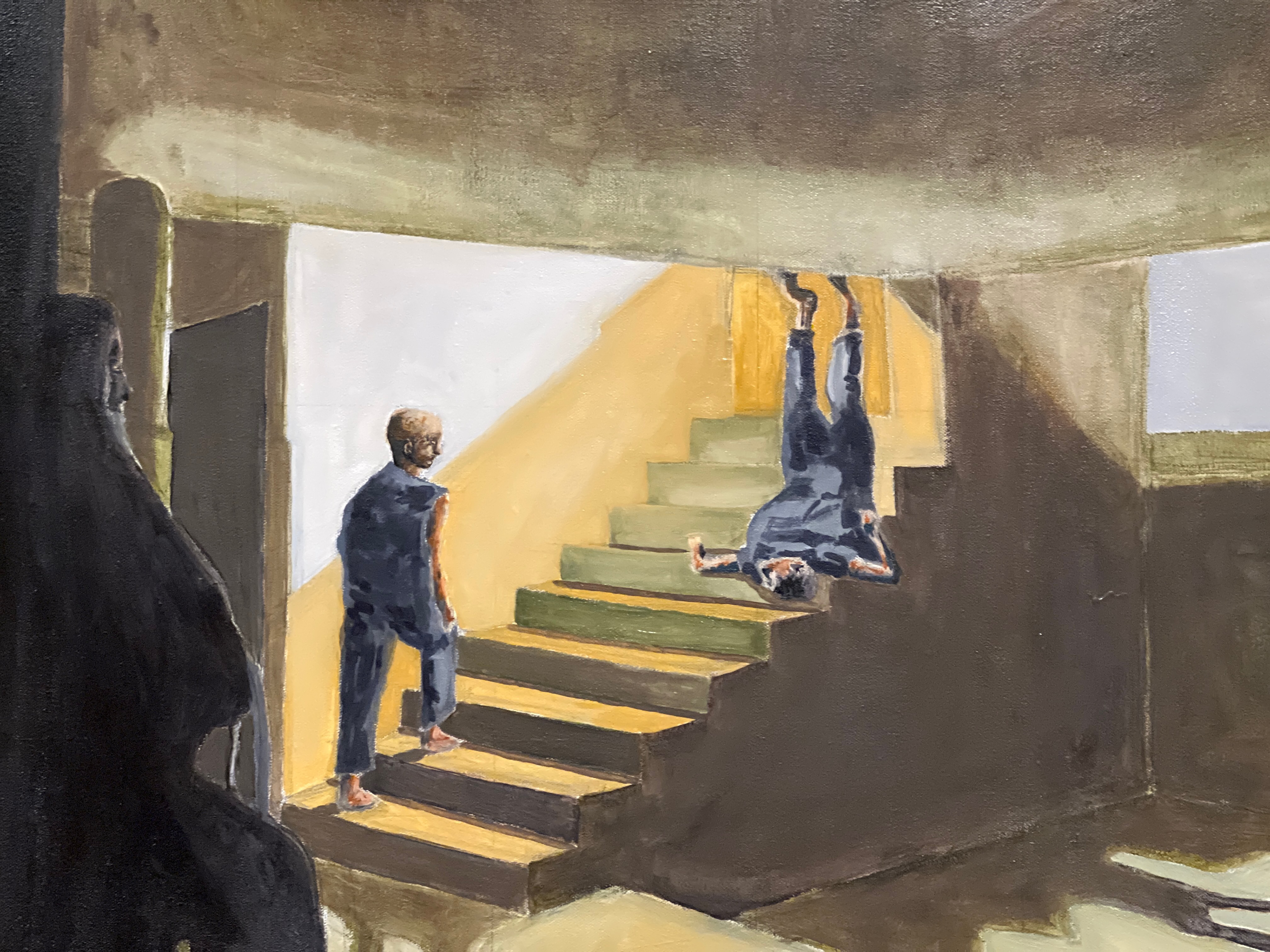 Dança na Arquitetura, óleo sobre tela, 70x90 cm, 2022. Coleção do Autor.