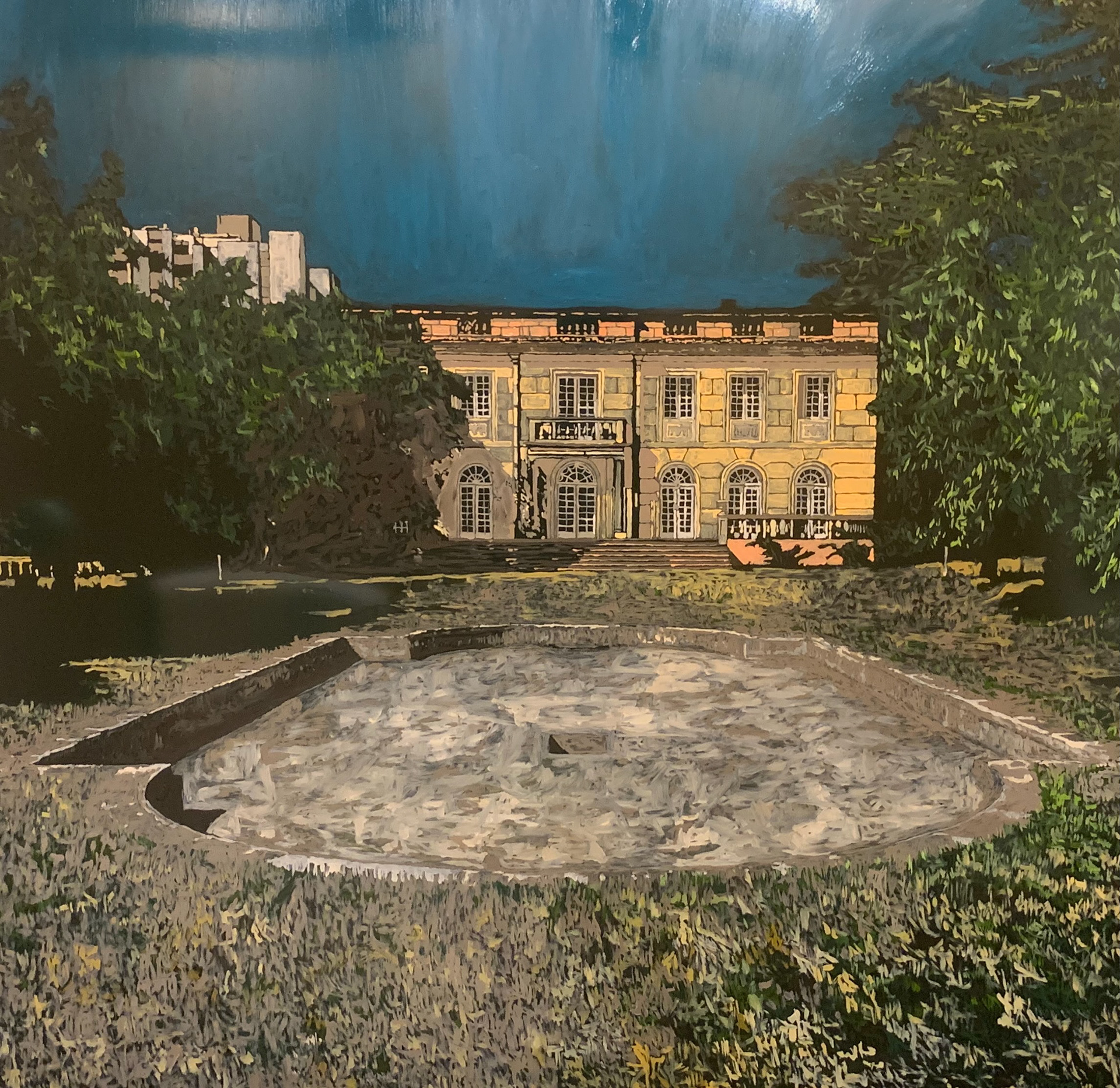 Artes da Casa, óleo sobre painel acrílico, 100x100cm., 2020. Coleção do Autor.