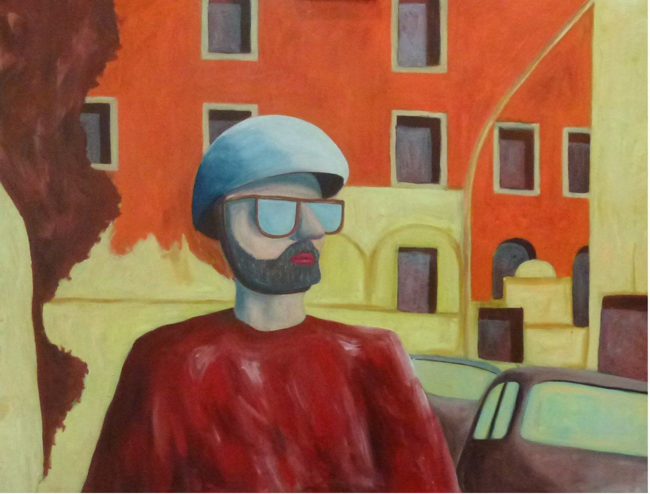 Caro Diário, óleo sobre madeira, 95x126 cm., 2015. Coleção de Canvas Atelier Hostel.